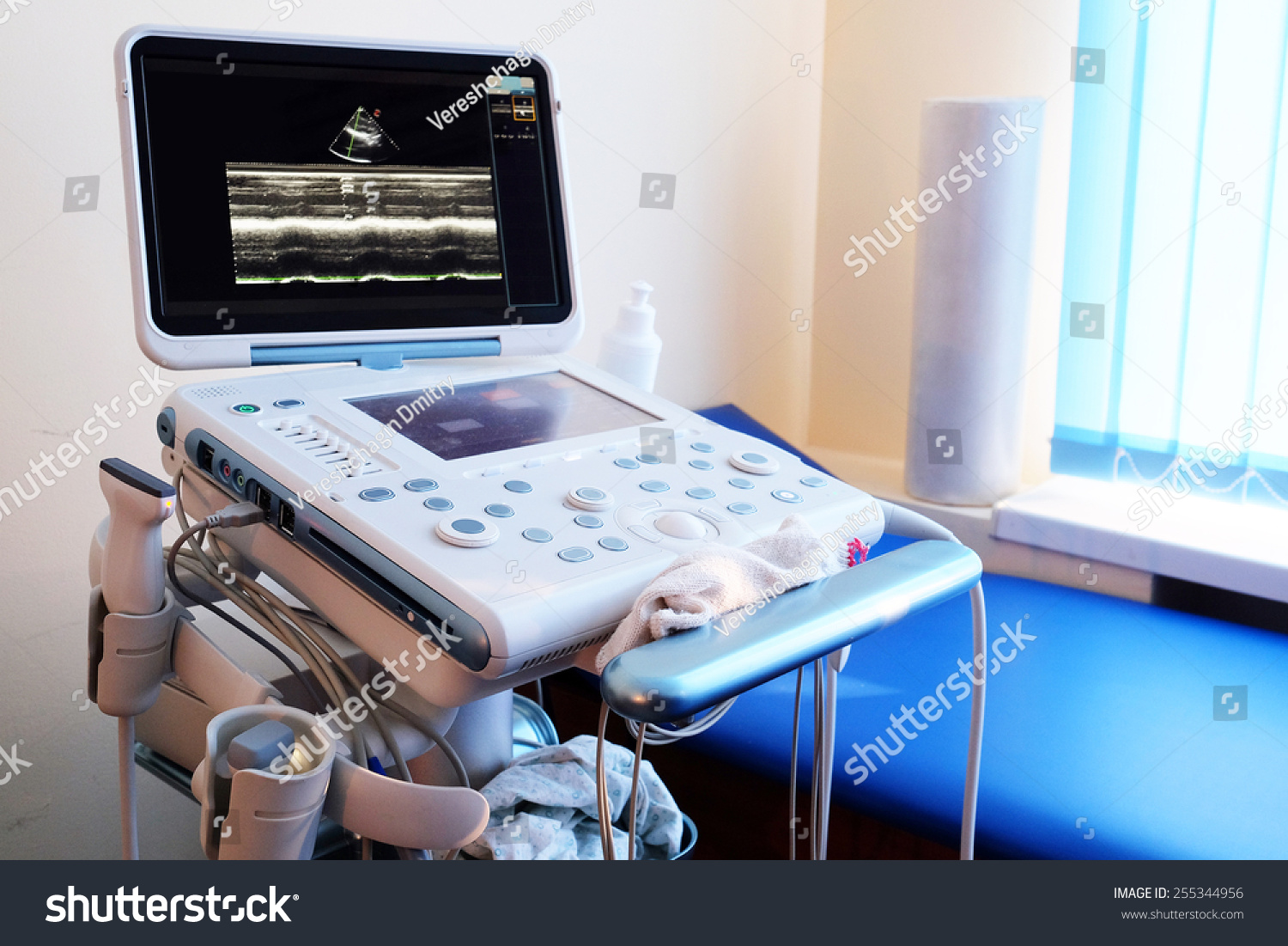 Interior Hospital Room Ultrasound Machine Stock Photo 255344956 ...