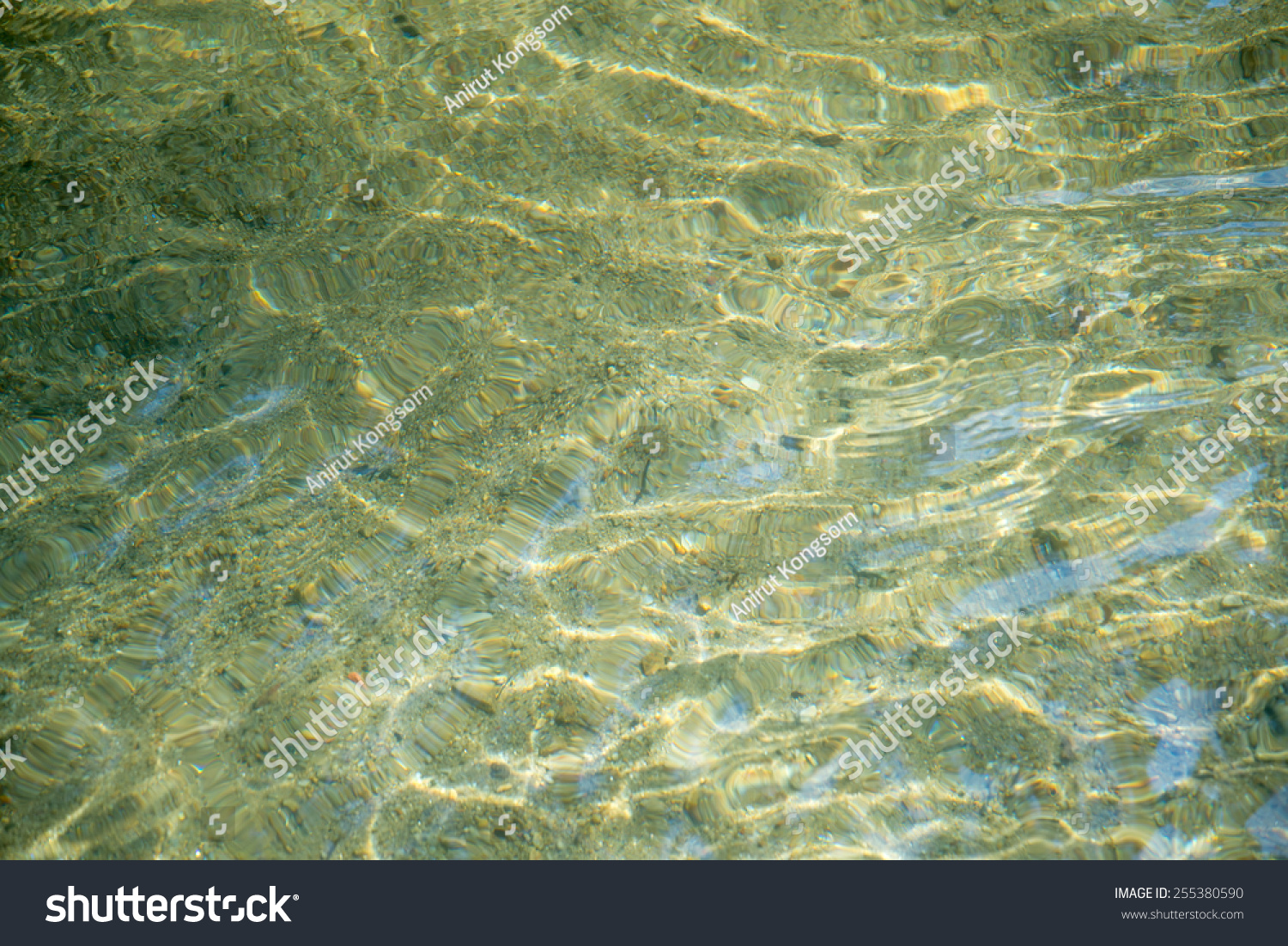 Clear Water Surface Transparent Water Background Stock Photo 255380590 ...