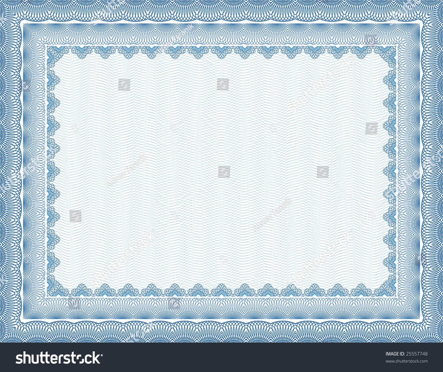 Vector Secure Blank Certificate Stock Vector (Royalty Free) 25557748 ...