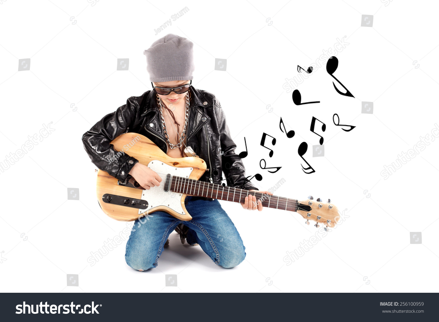 stylish boy with guitar hd