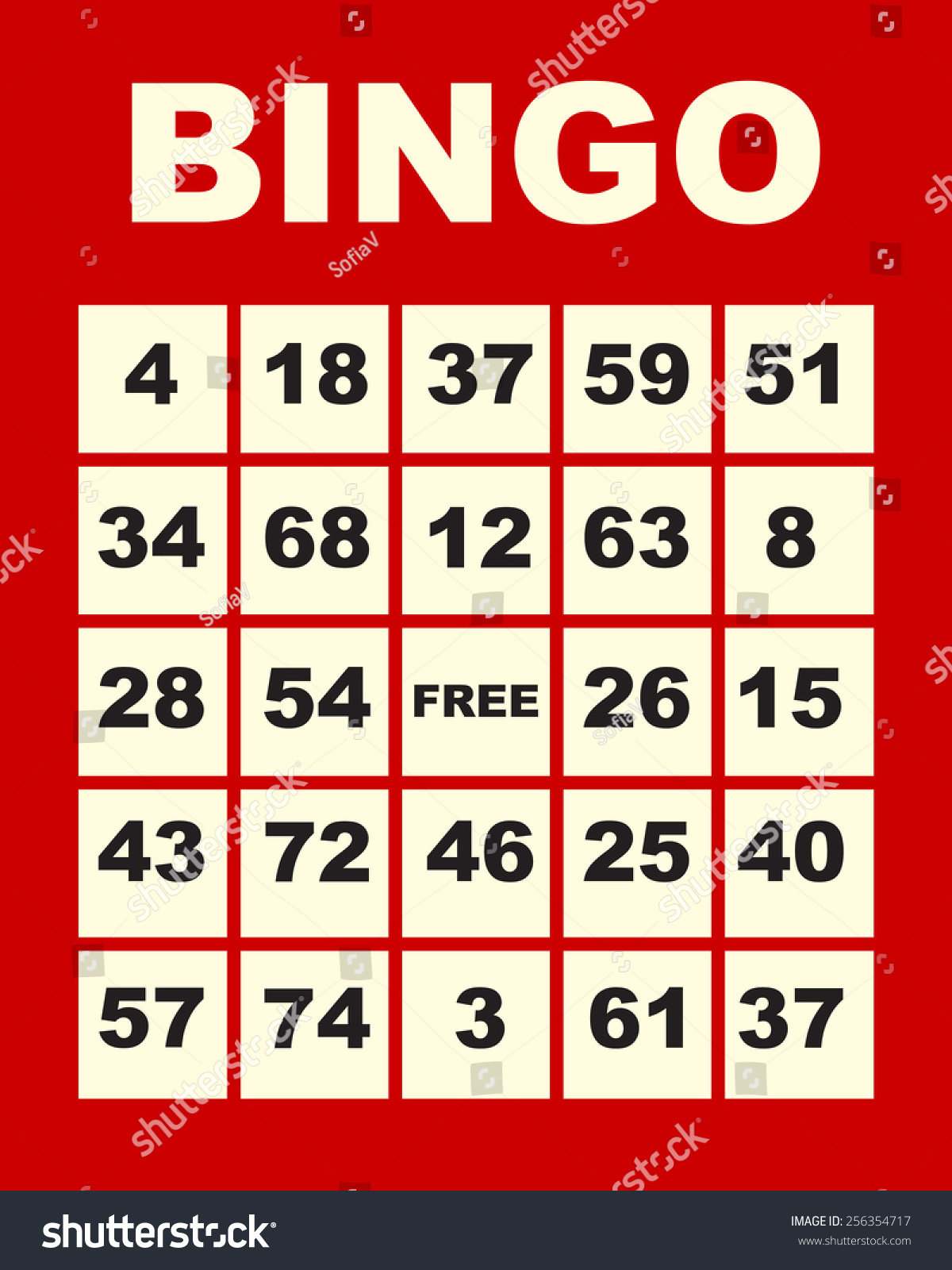 51 North american bingo Images, Stock Photos & Vectors | Shutterstock