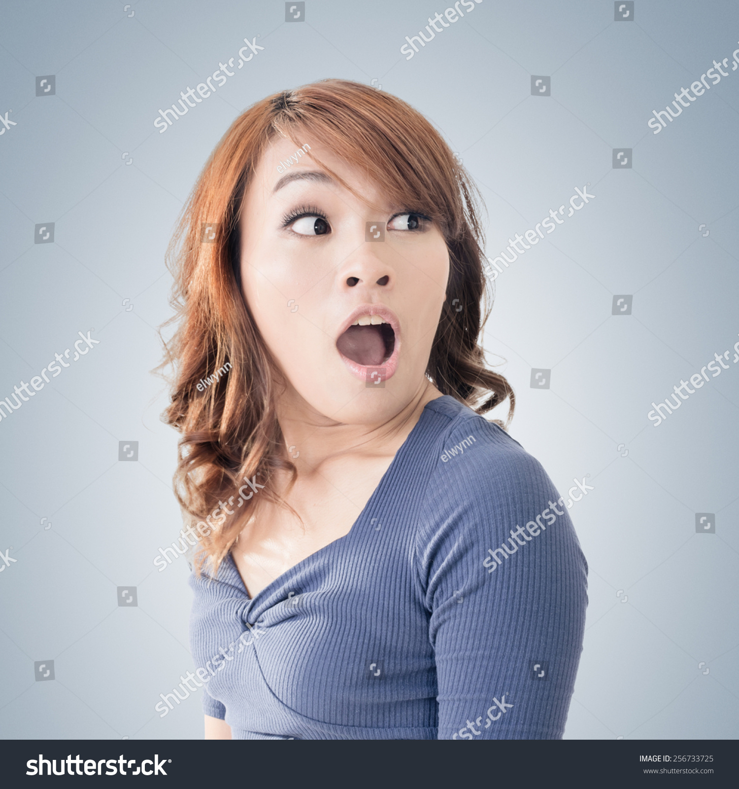 Surprised Asian Woman Closeup PortraitẢnh có sẵn256733725 Shutterstock.