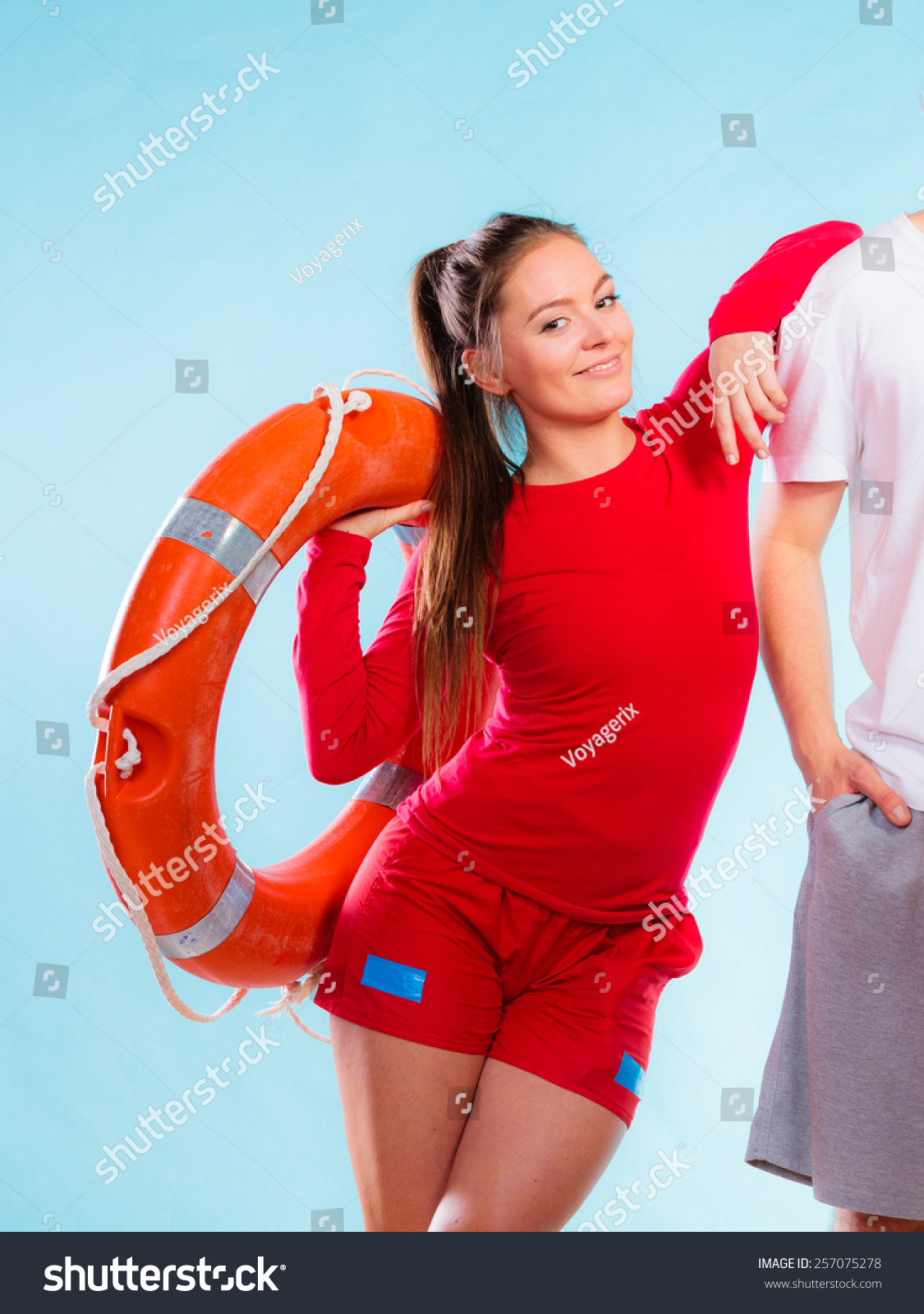 Accident Prevention Water Rescue Young Woman Stock Photo 257075278 ...