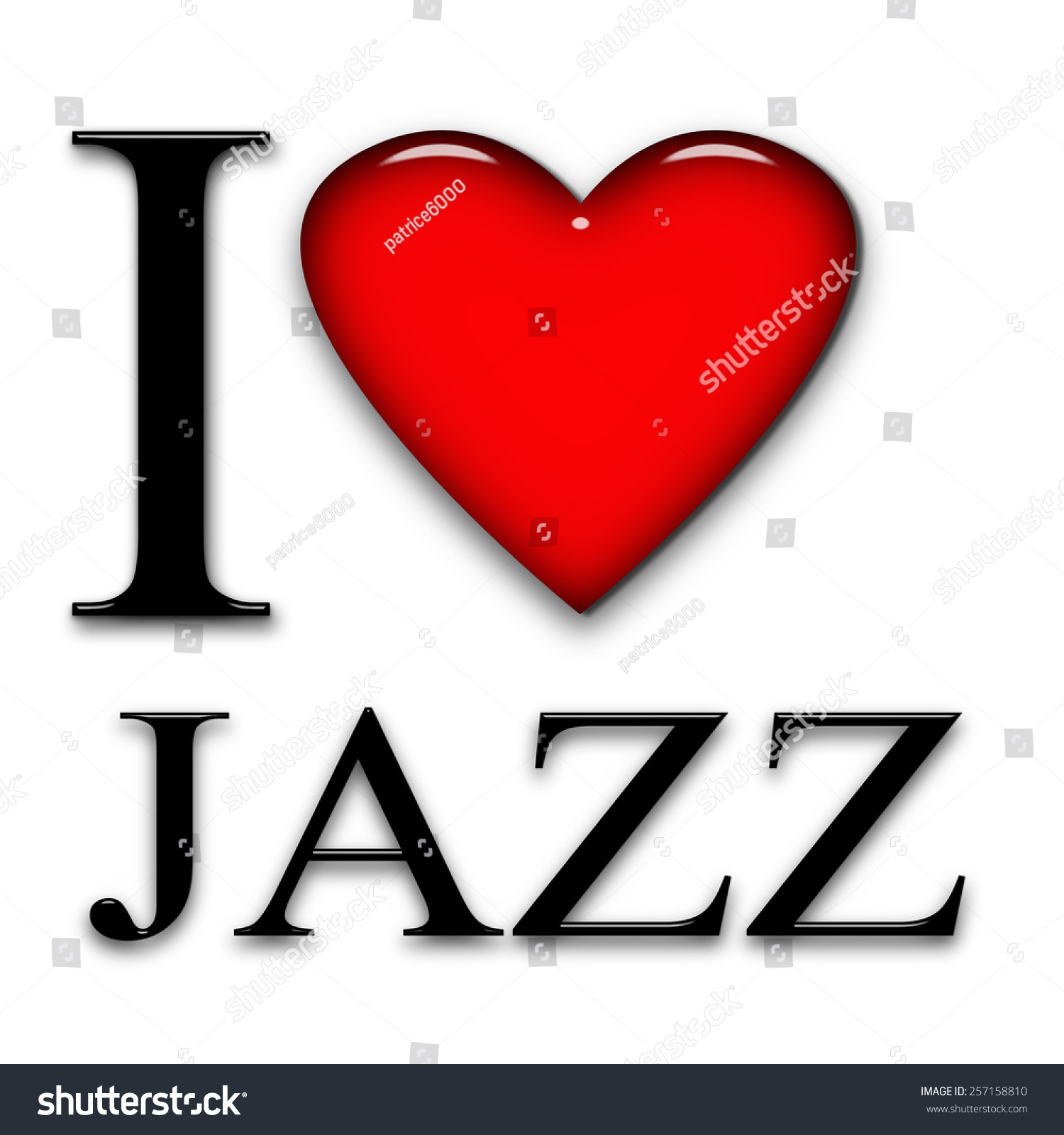 Love Jazz Font Heart White Background Stock Illustration 257158810 Shutterstock 