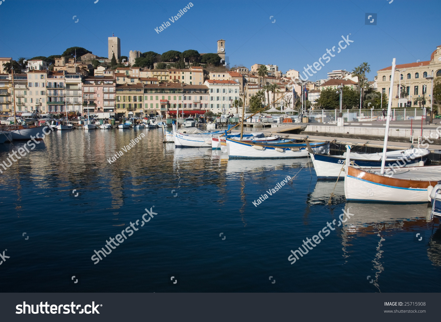 Cannes Harbor French Riviera Stock Photo 25715908 