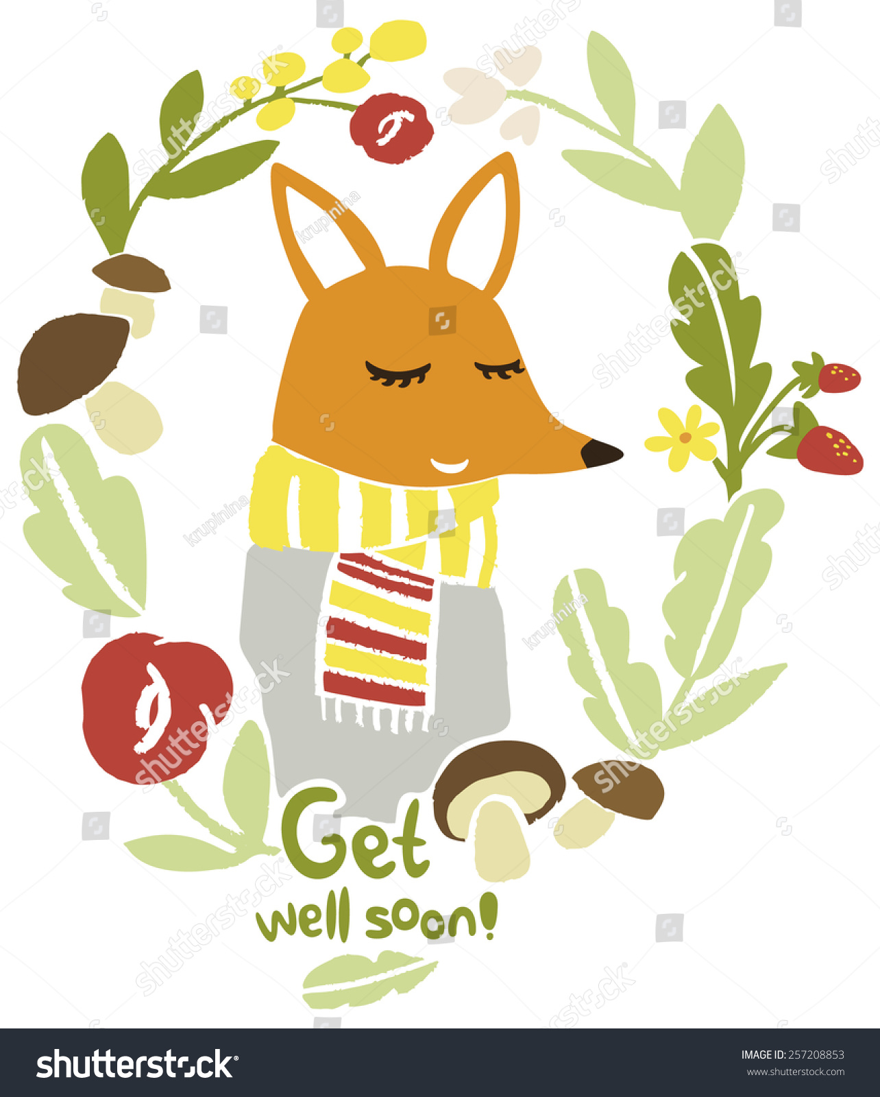 get-well-soon-wishes-postcard-funny-stock-vector-royalty-free