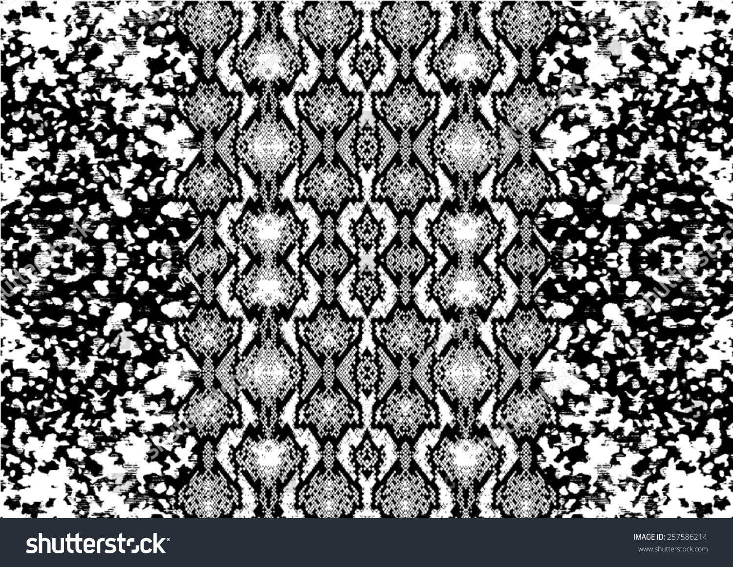 Snake Skin Pattern Abstract Backgroundmix Skins Stock Vector (Royalty ...