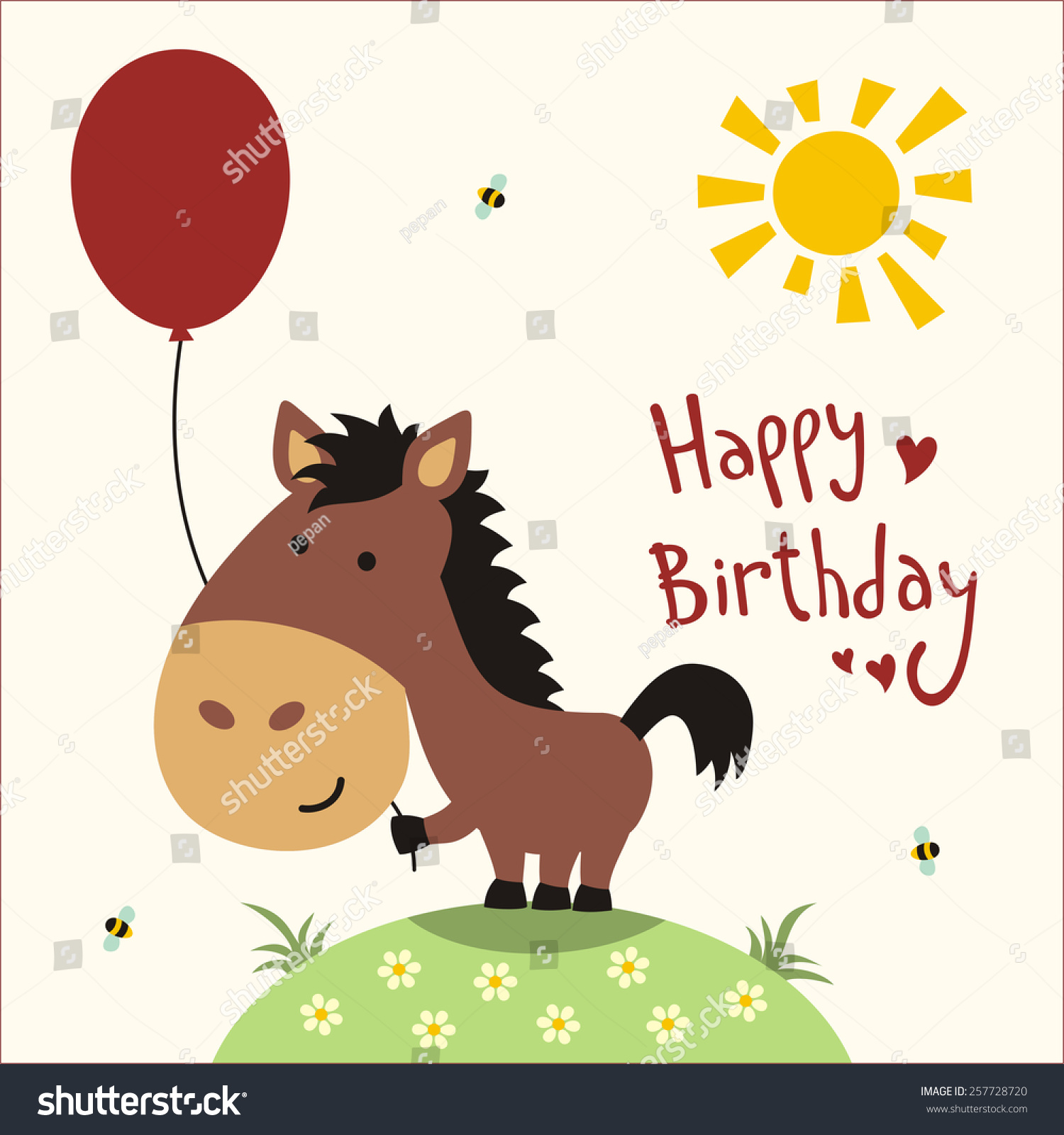 Открытки с днём рождения с лошадьми