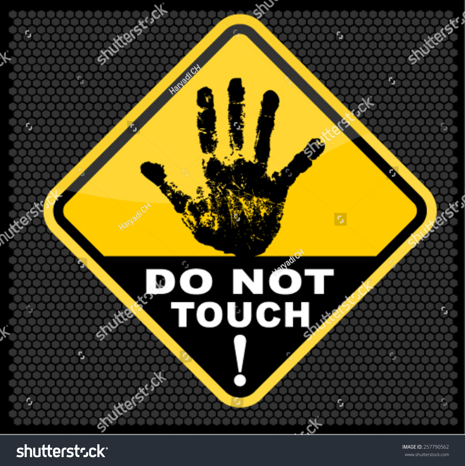 Do Not Touch Stock Vector (Royalty Free) 1325800796 | Shutterstock