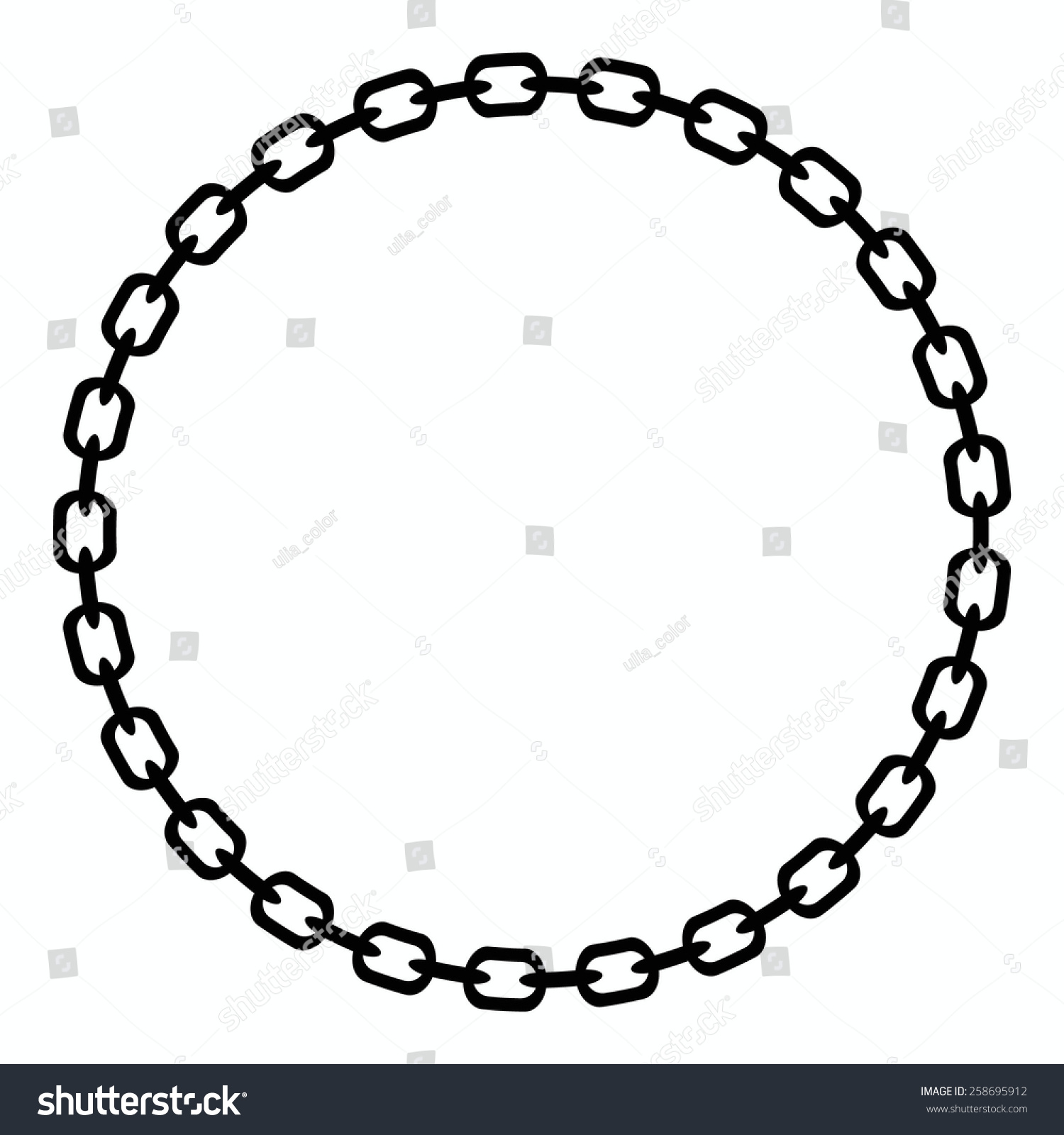 Chains Frame Vector Isolated Illustration Stock Vector (Royalty Free ...