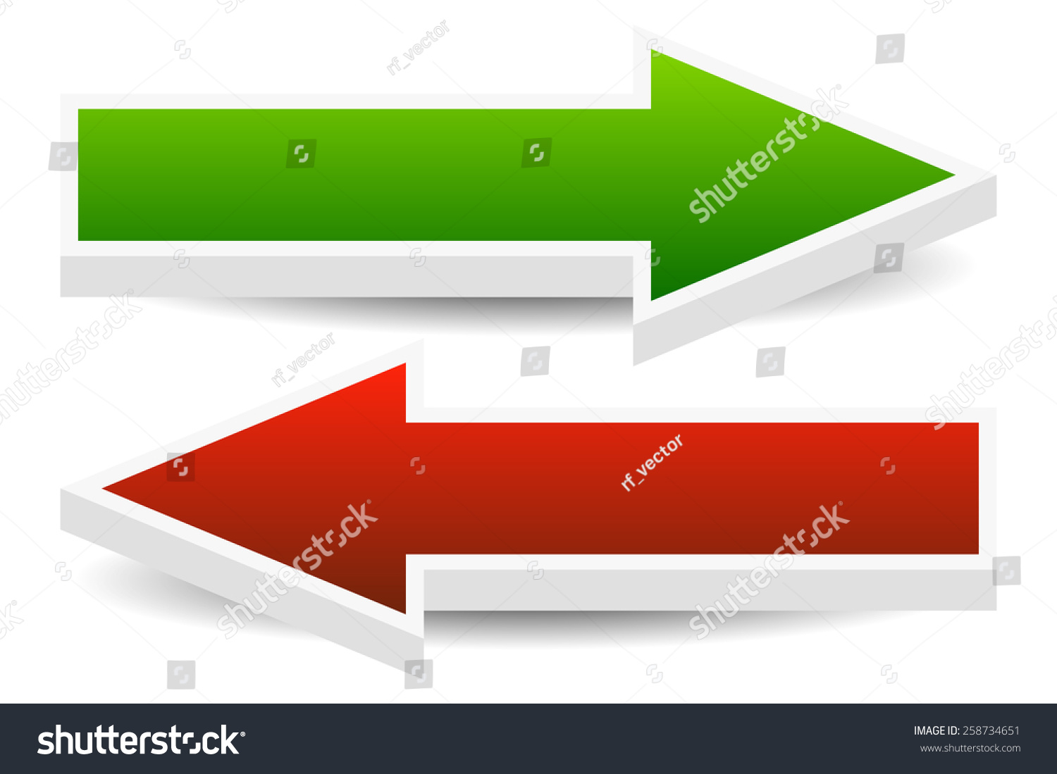 Left Right Arrows Stock Vector (Royalty Free) 258734651 | Shutterstock