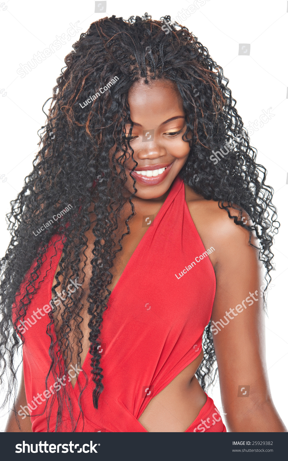 Стоковая фотография 25929382: Young Girl Traditional African Braids ...