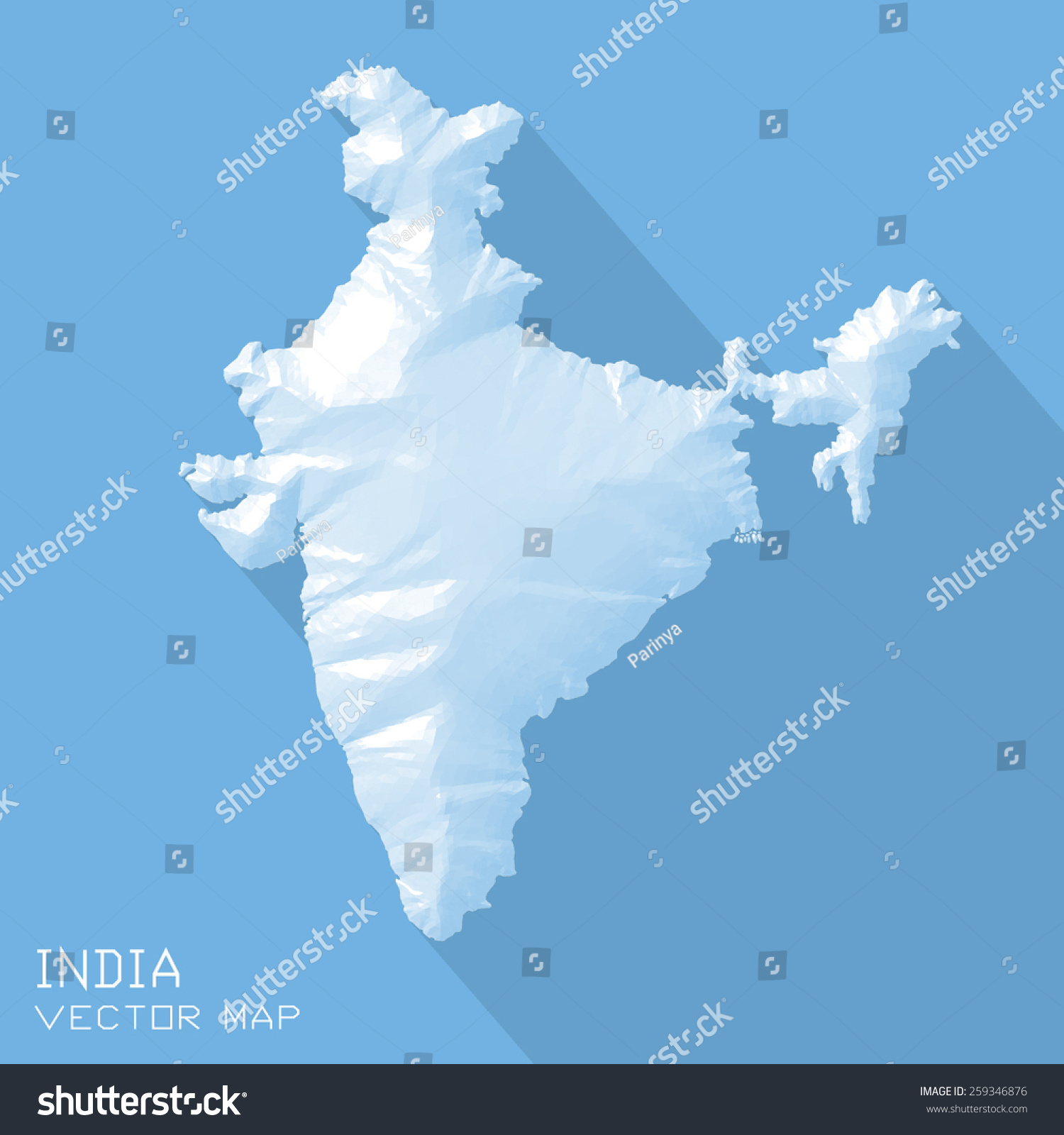 India Map 3d Vector Triangle Surface: เวกเตอร์สต็อก (ปลอดค่าลิขสิทธิ์ ...