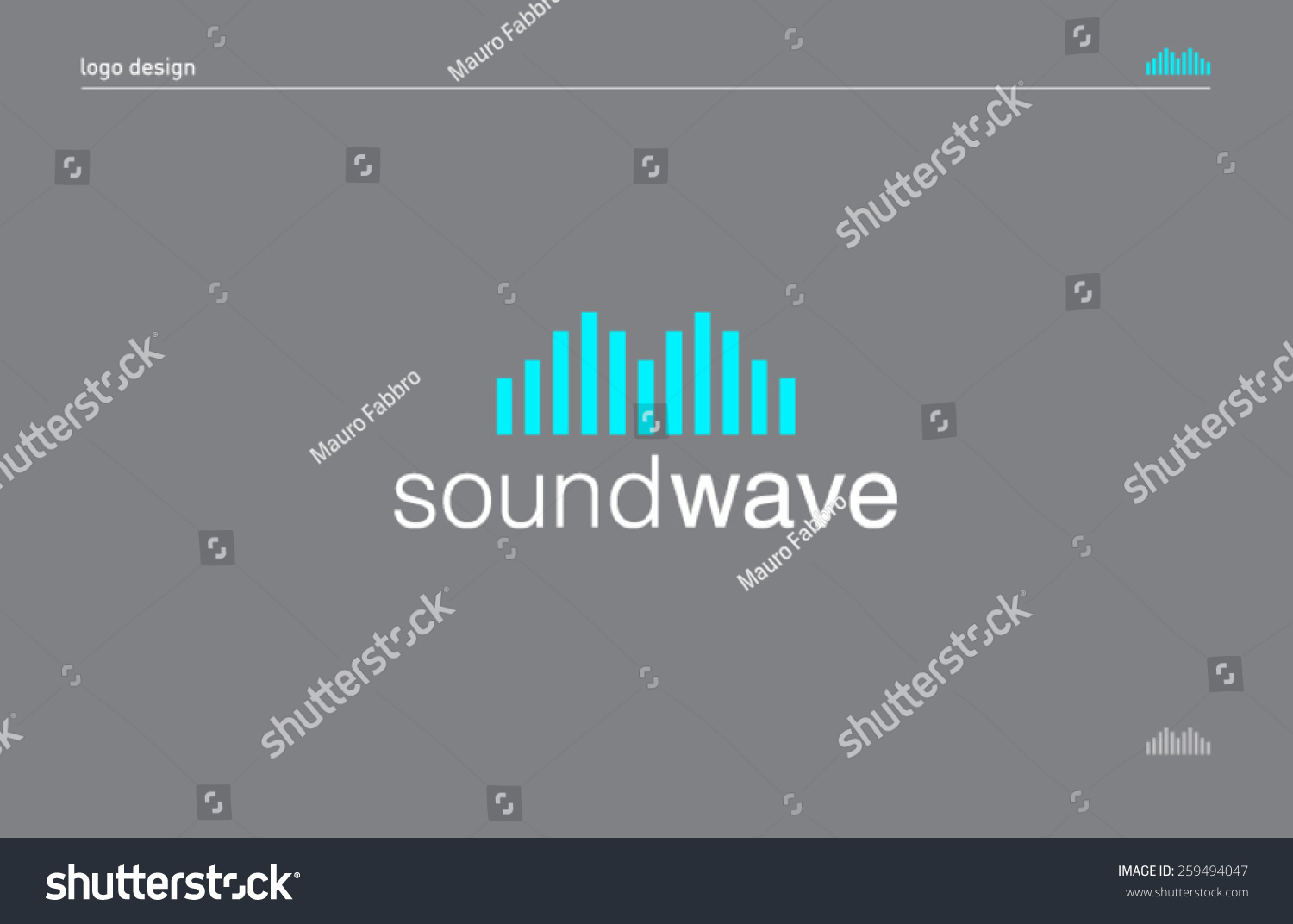 Logo Template Sound Wave Music Dj Stock Vector (Royalty Free) 259494047 ...