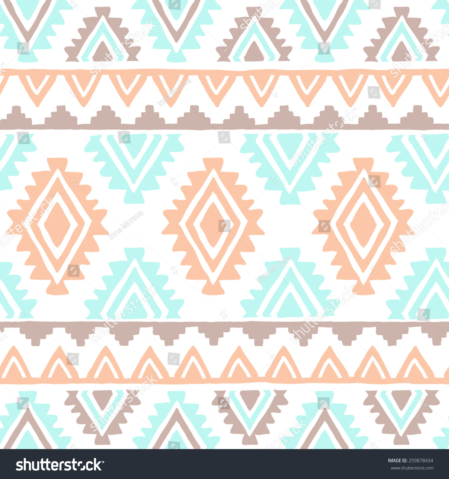Southwest Inspired Vector Seamless Pattern Stock Vector (Royalty Free ...