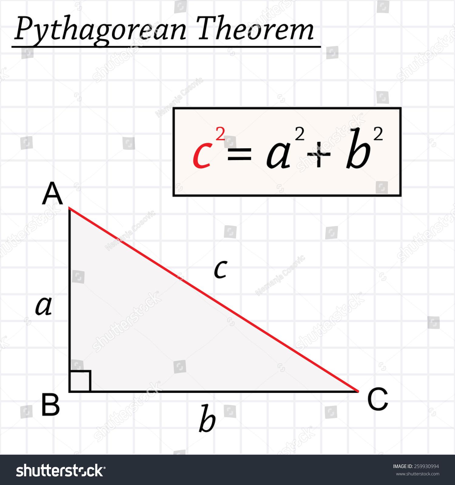 681 Pythagorean Theorem Formula Images, Stock Photos & Vectors ...