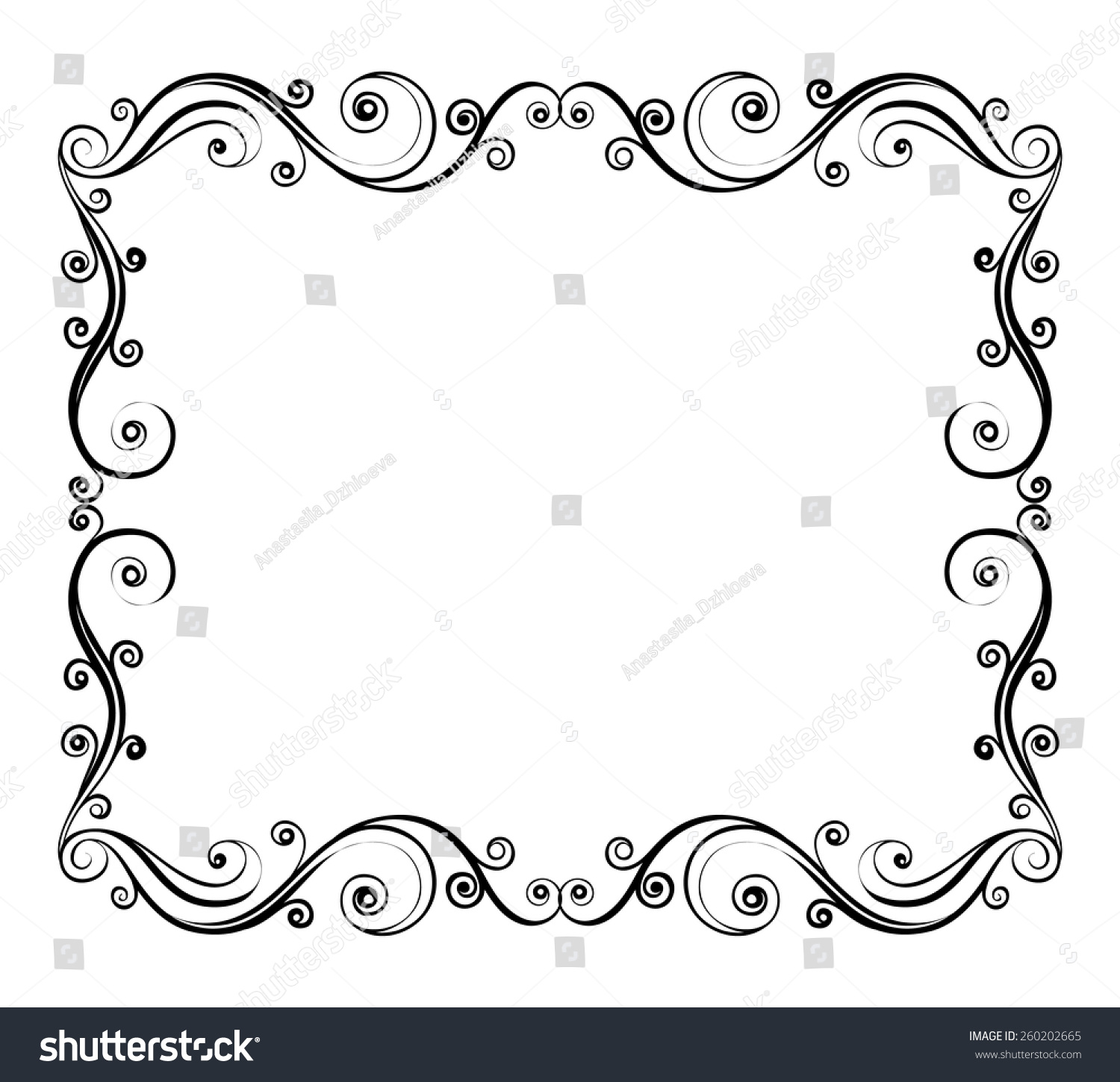 Vector Frame Design Elements Stock Vector (Royalty Free) 260202665 ...