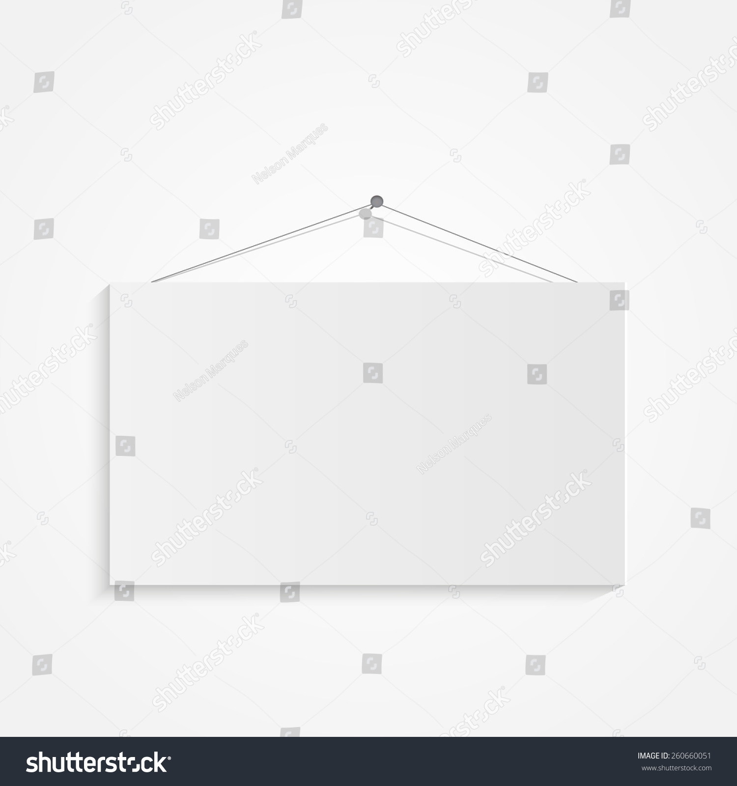 Illustration Hanging Sign Isolated On White Stock Vector (Royalty Free ...