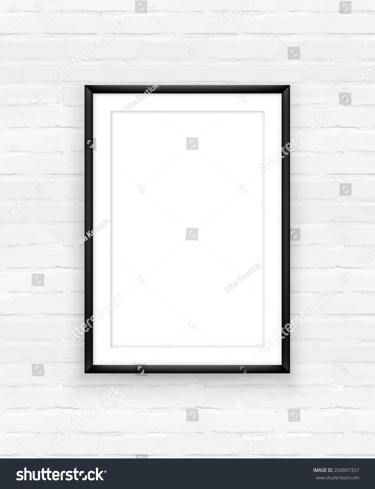 Poster Frame Design Template Exhibition Advertising Stock Vector ...