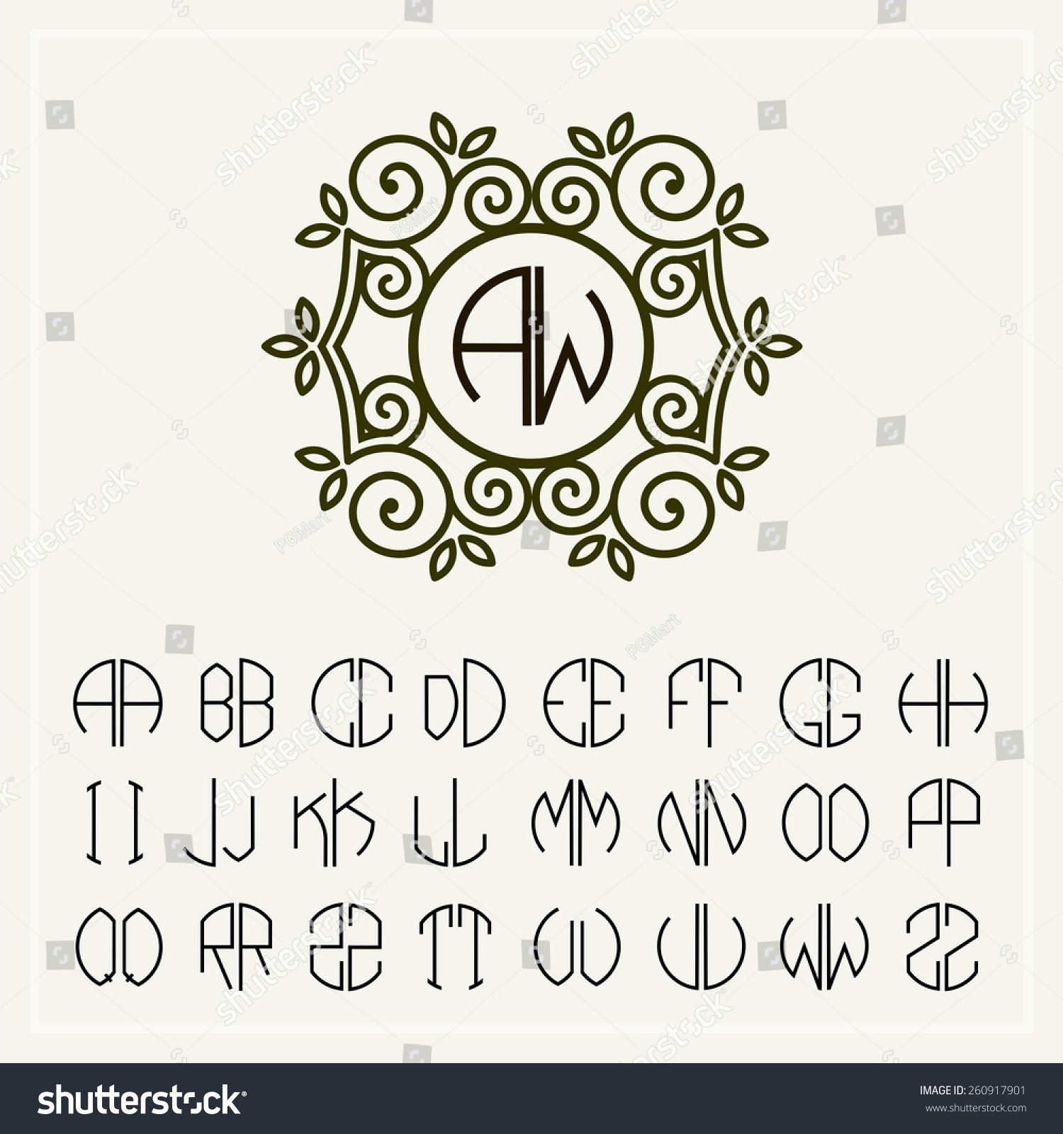 1,173,669 Monogram Initials Images, Stock Photos & Vectors | Shutterstock