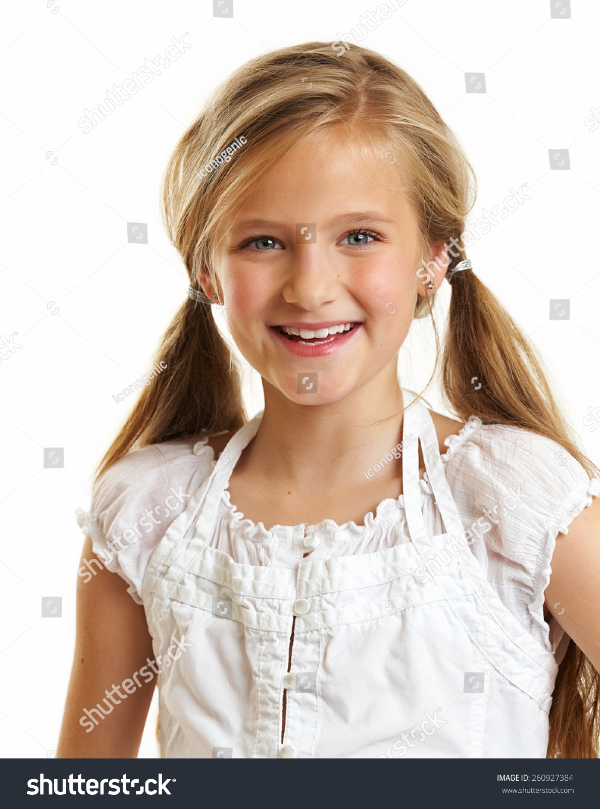 Ten Year Old Caucasian Girl Long Stock Photo 260927384 | Shutterstock