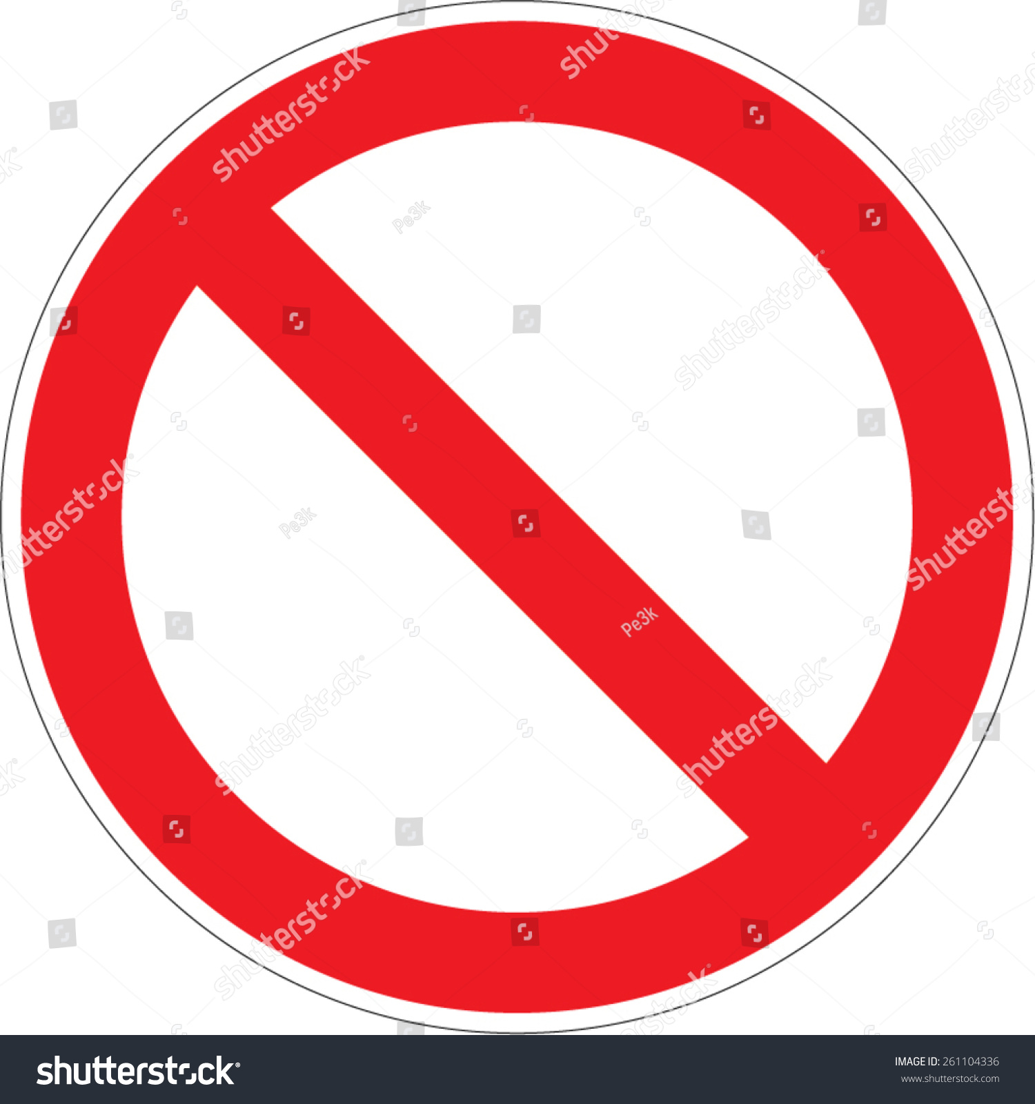 Prohibition Forbidden Sign Vector Illustrations Stock Vector Royalty Free Shutterstock