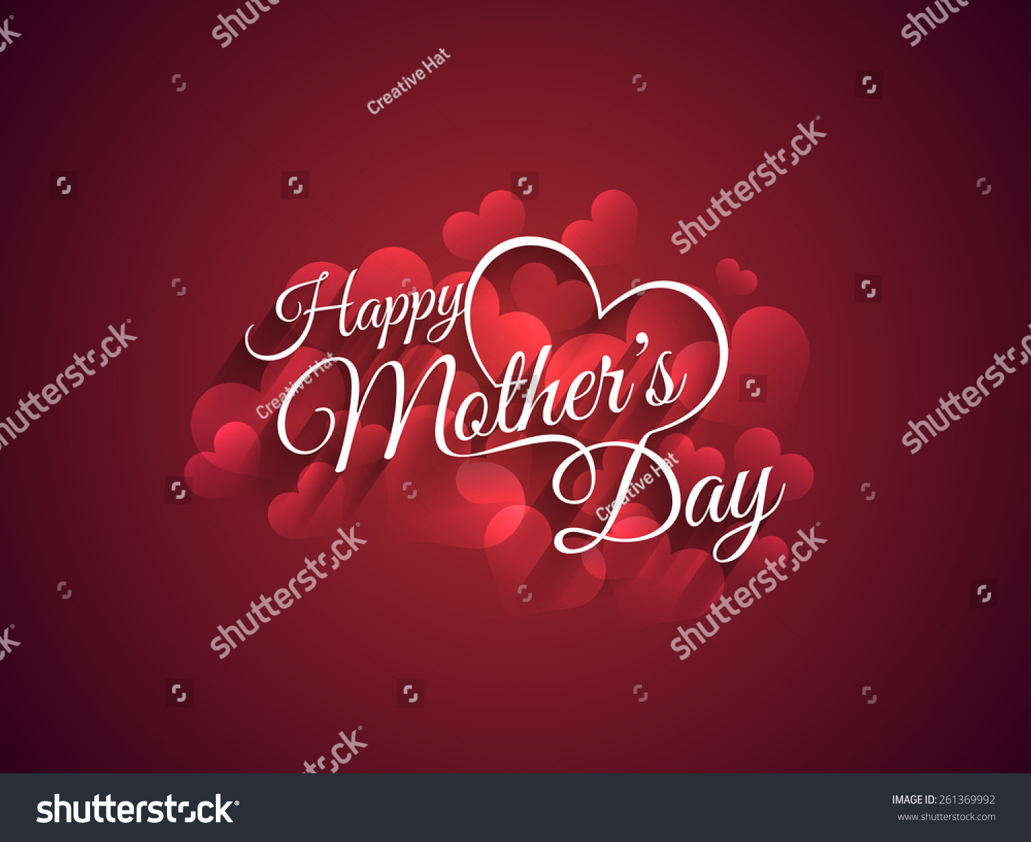 Beautiful Mothers Day Background Design Stock Vector (Royalty Free ...