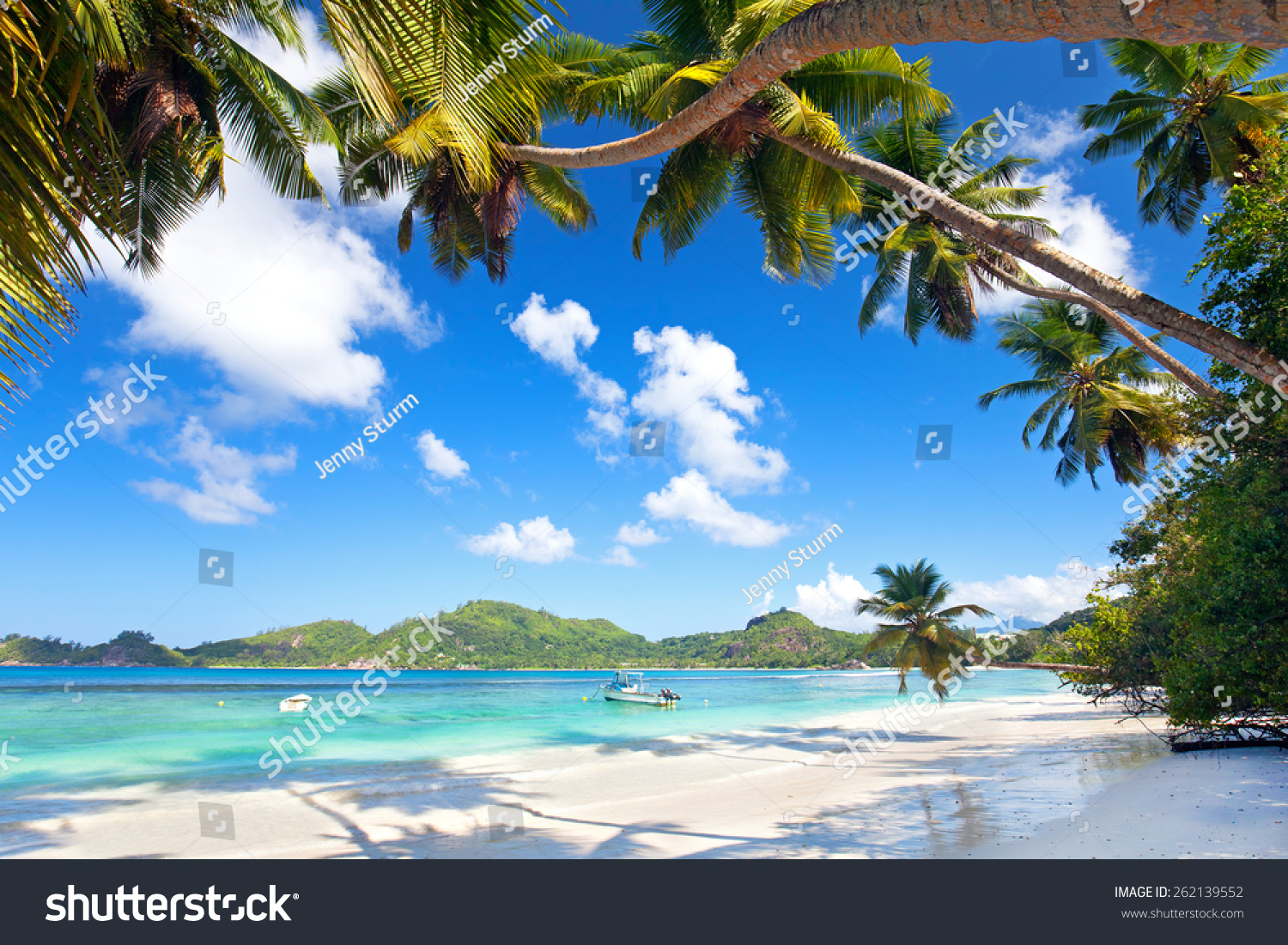 Anse Takamaka Beach Mahe Island Seychelles Stock Photo 262139552 ...