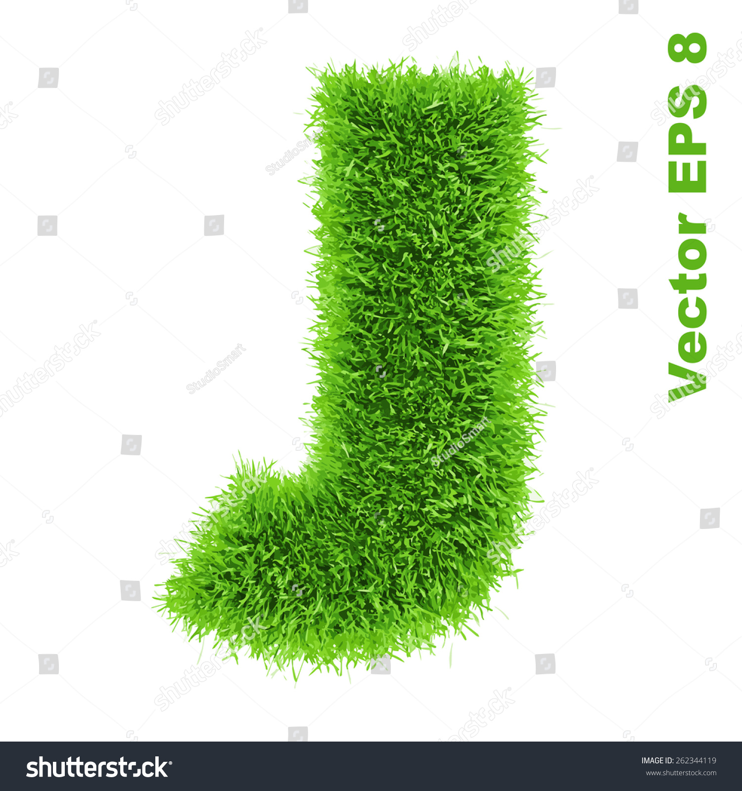 Letter Grass Alphabet Vector Illustration Eps Stock Vector (Royalty ...