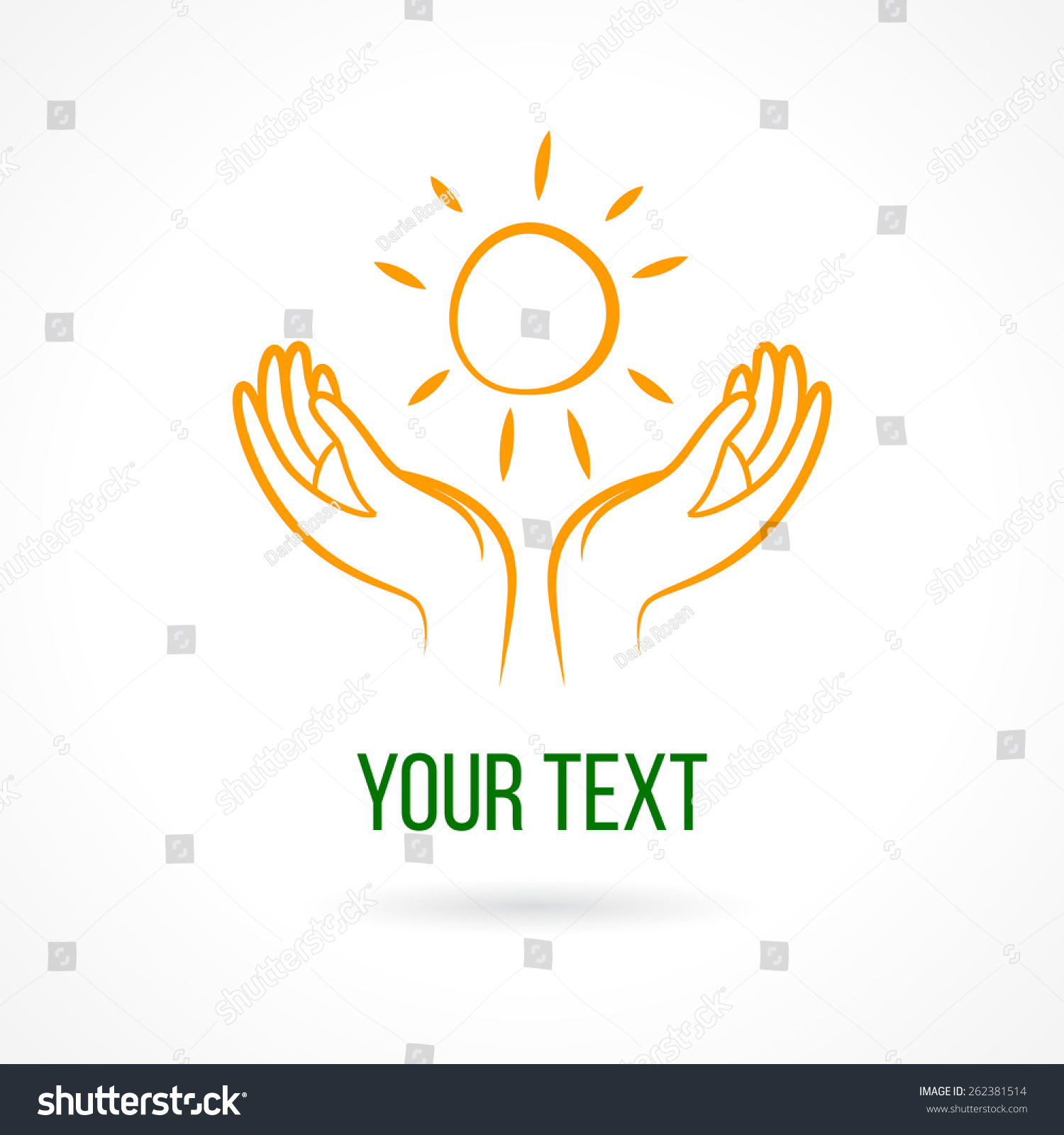 Солнце в руках логотип