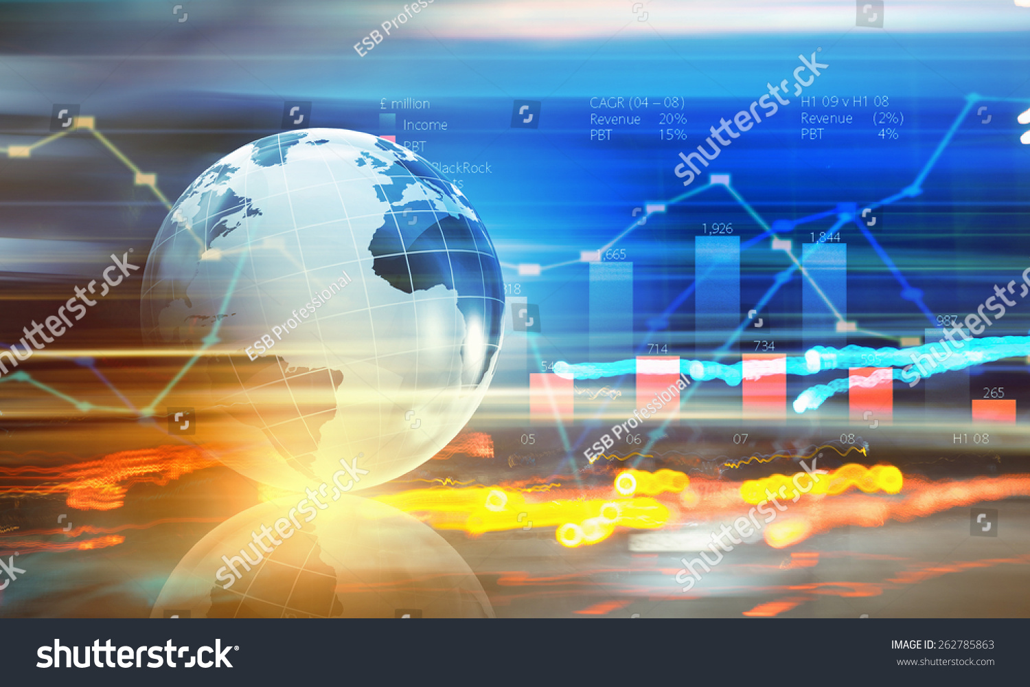 Background Digital Image Earth Planet Graphs Stock Illustration ...