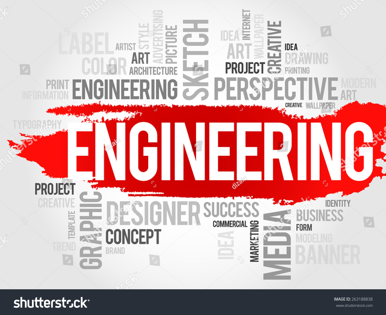 Engineering Word Cloud Concept Stock Vector (Royalty Free) 263188838 ...