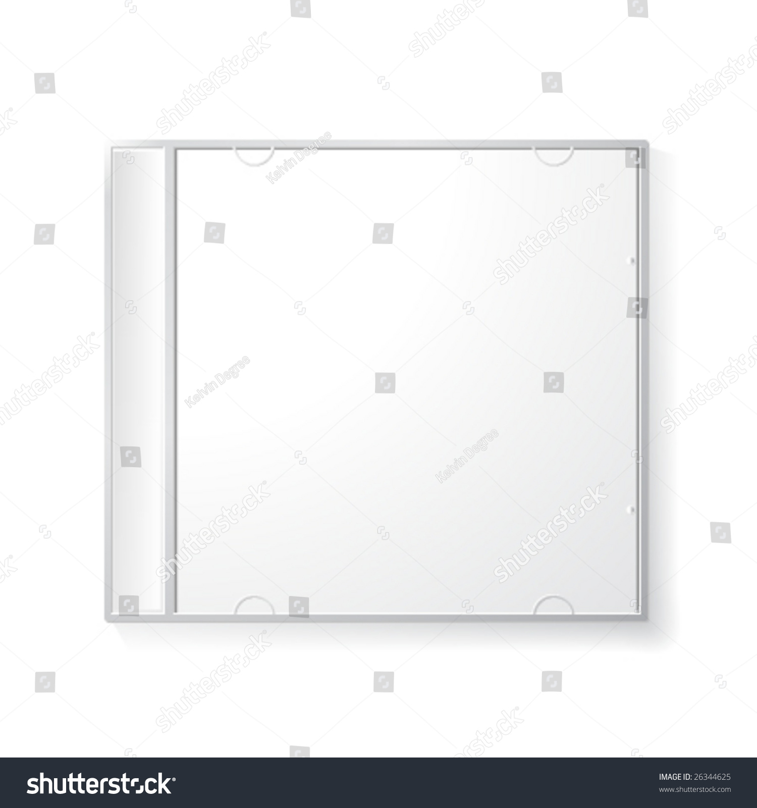 Vector Blank Cd Box Stock Vector (royalty Free) 26344625 