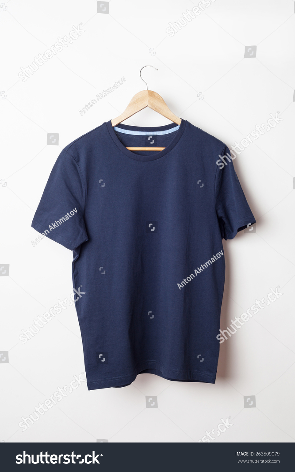 Dark Blue Tshirt Template Ready Your Stock Photo 263509079 | Shutterstock