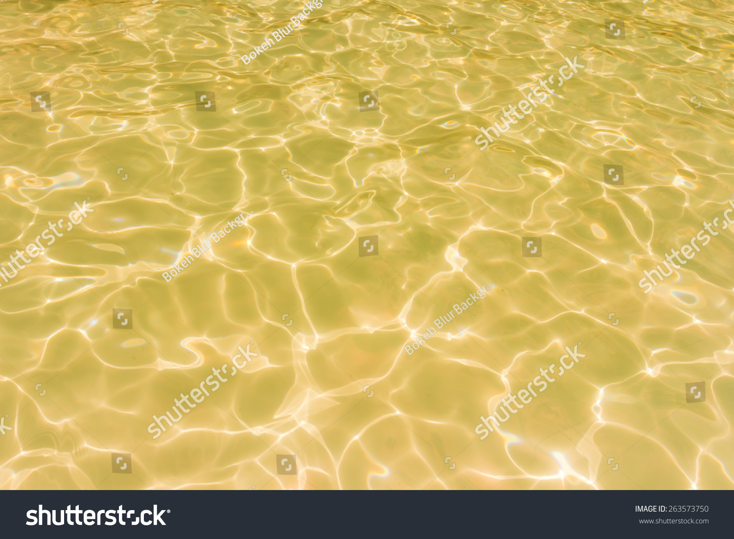 Gold Swimming Pool Rippled Water Texture Stock Photo 263573750 ...