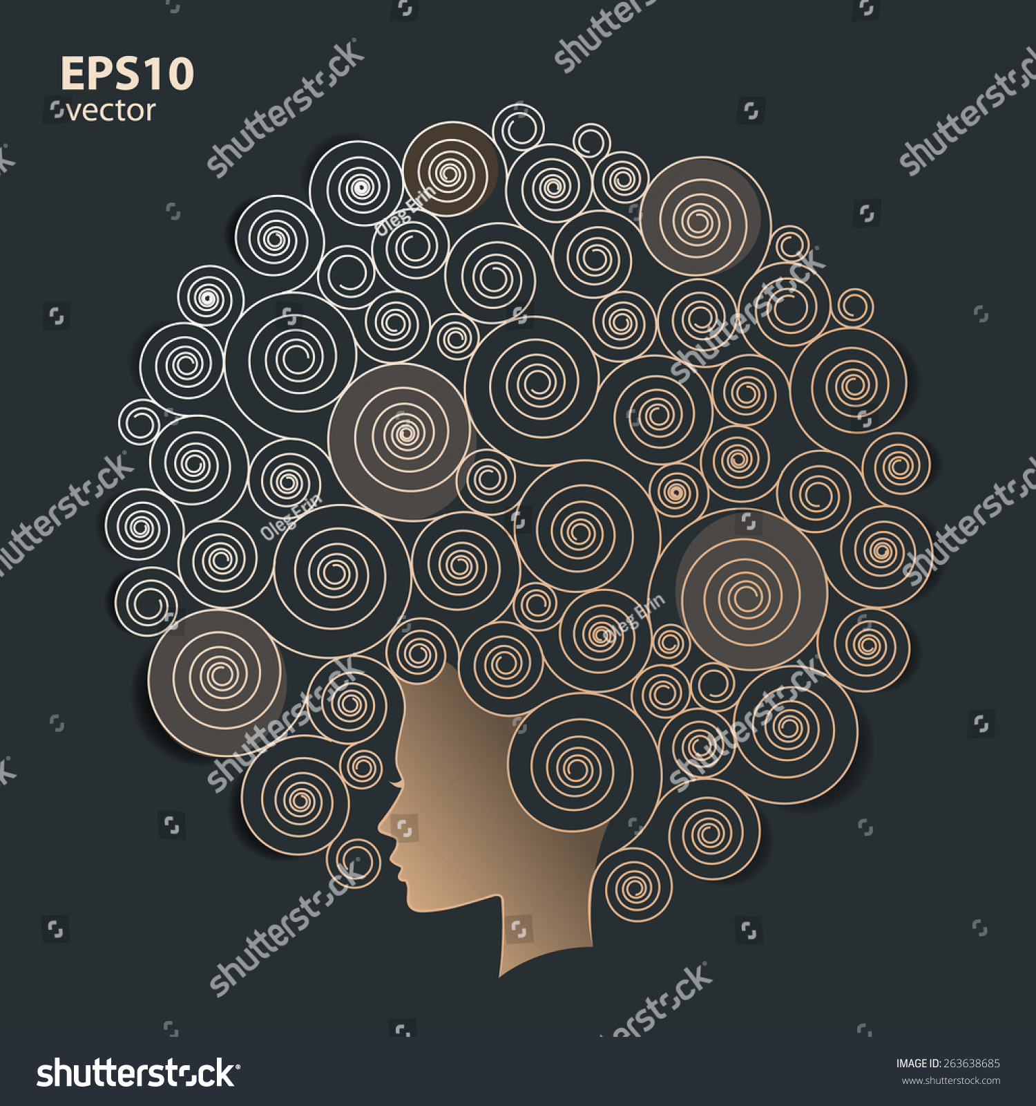 Hairdresser Salon Barber Illustration Stylish Silhouette Stock Vector