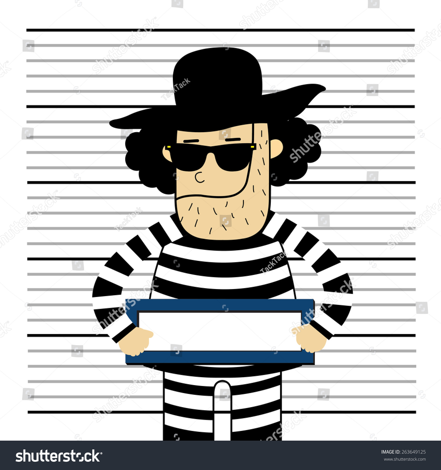 Prisoner Cute Vector Cartoon Style Stock Vector (Royalty Free ...