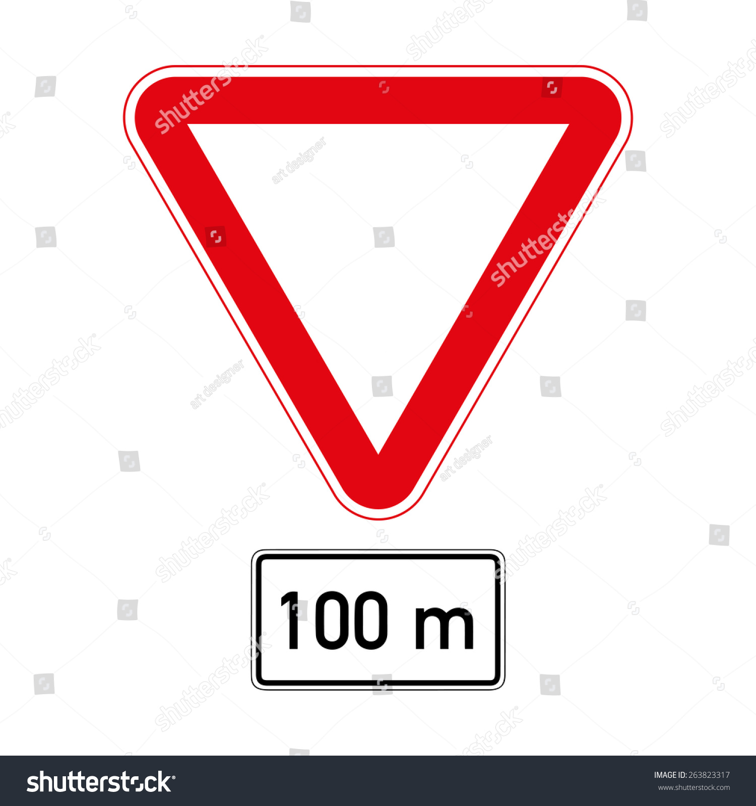 Warning Traffic Signs Stock Vector Royalty Free 263823317 Shutterstock 0823