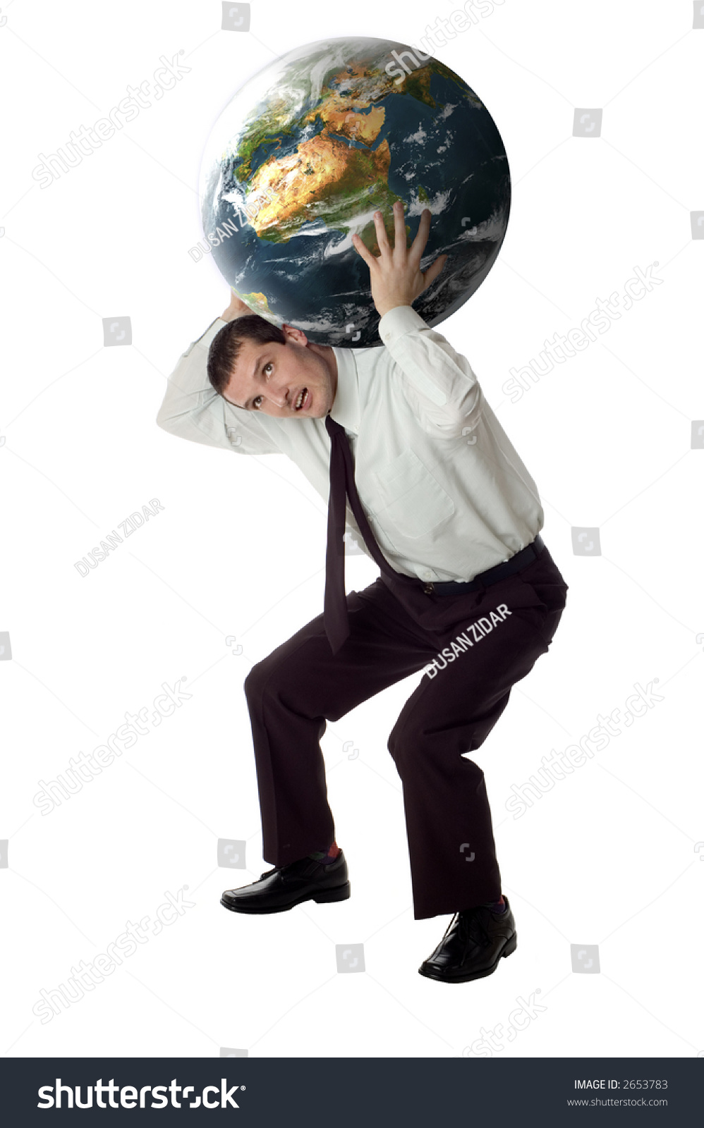 Business Men Carrying Planet Earth On Stock Photo 2653783 | Shutterstock