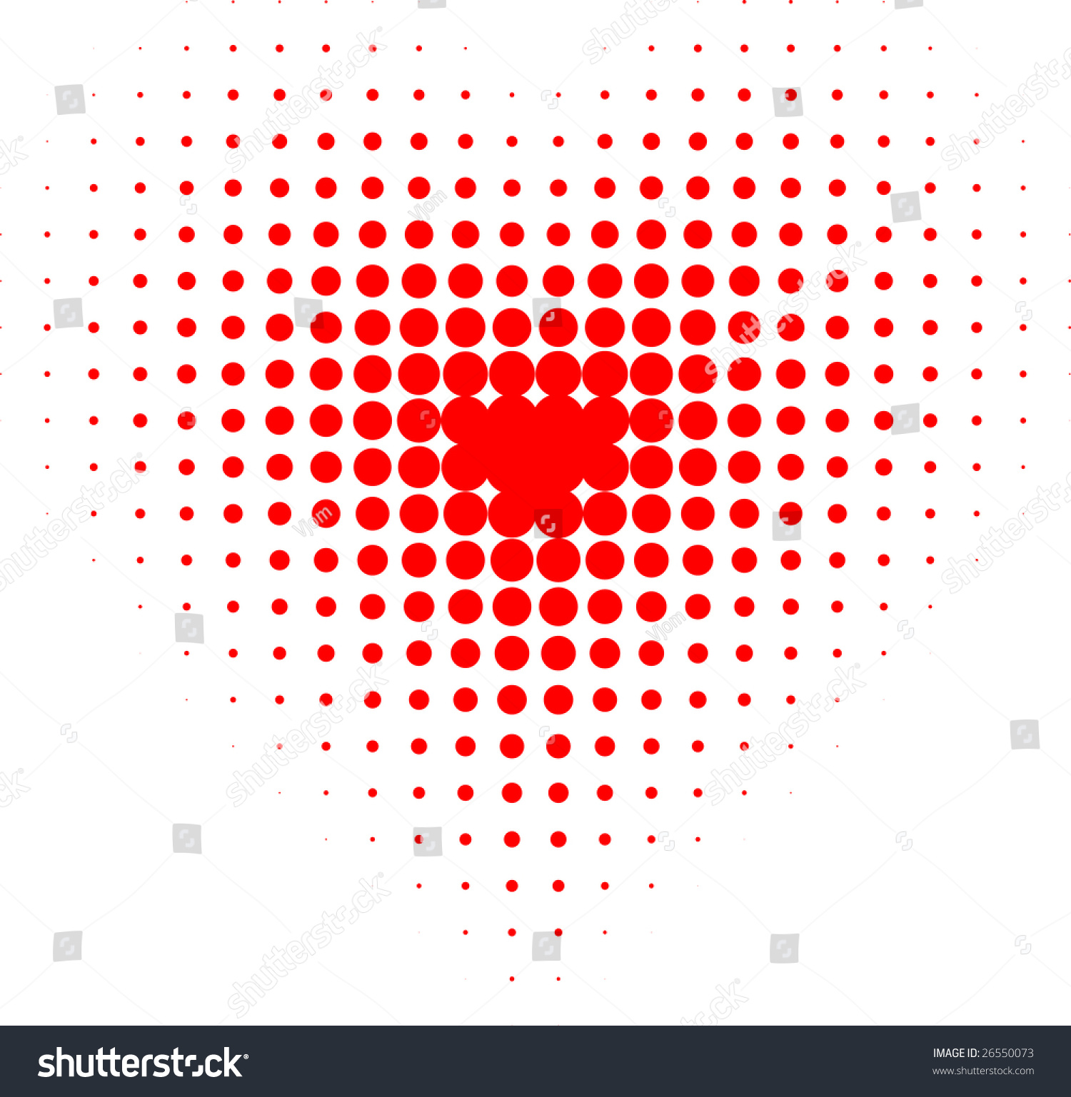 Red Halftone Heart Vector Illustration Stock Vector (Royalty Free ...