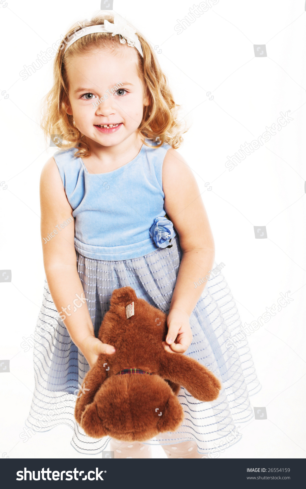 Little Girl Hugging Big Teddy Bear Stock Photo 26554159 | Shutterstock