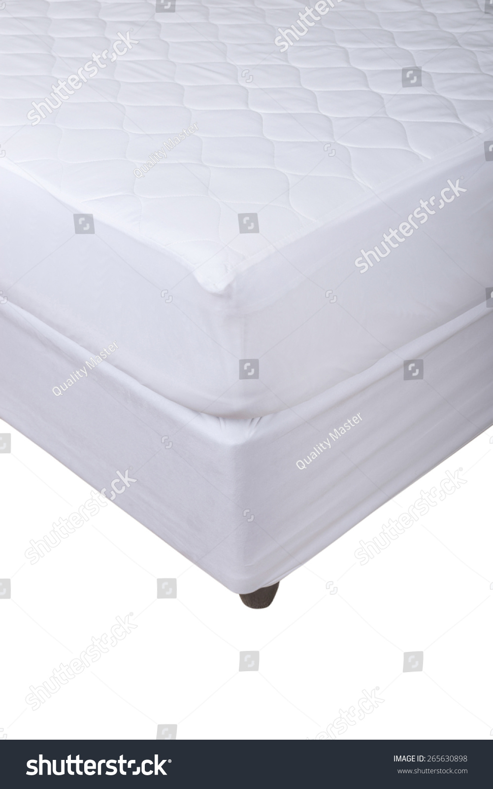 Bed Corner Isolated On White Background Stock Photo 265630898 ...