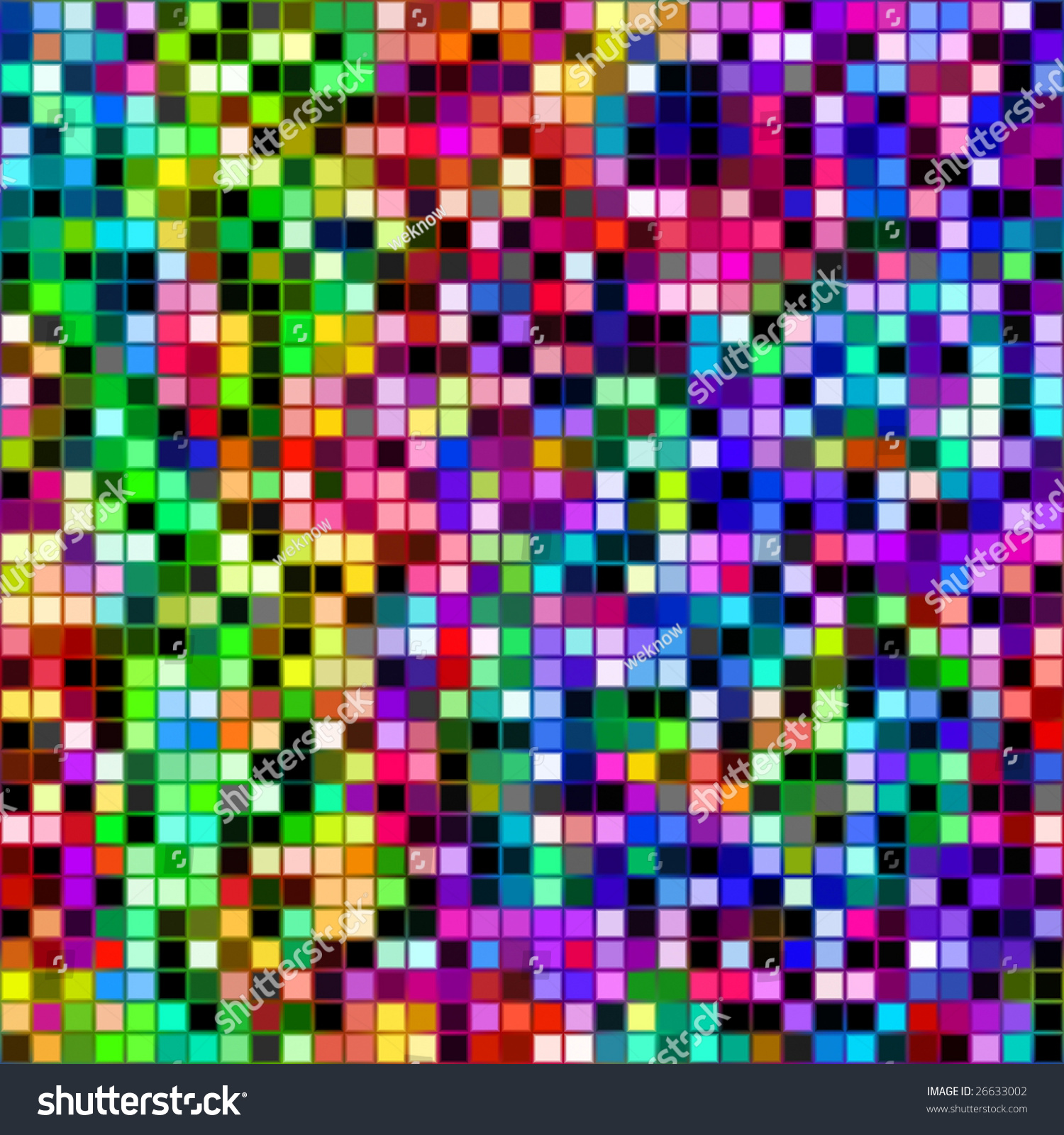 Много разноцветных квадратиков