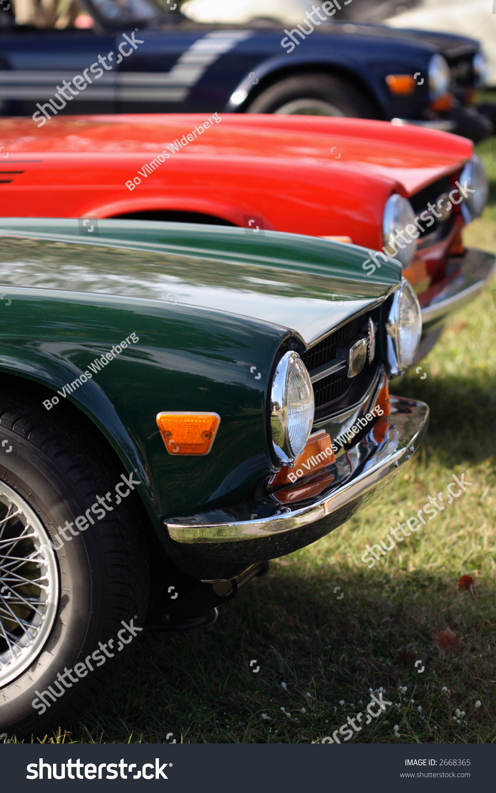 Details Vintage British Cars Fender Wheel Stock Photo 2668365