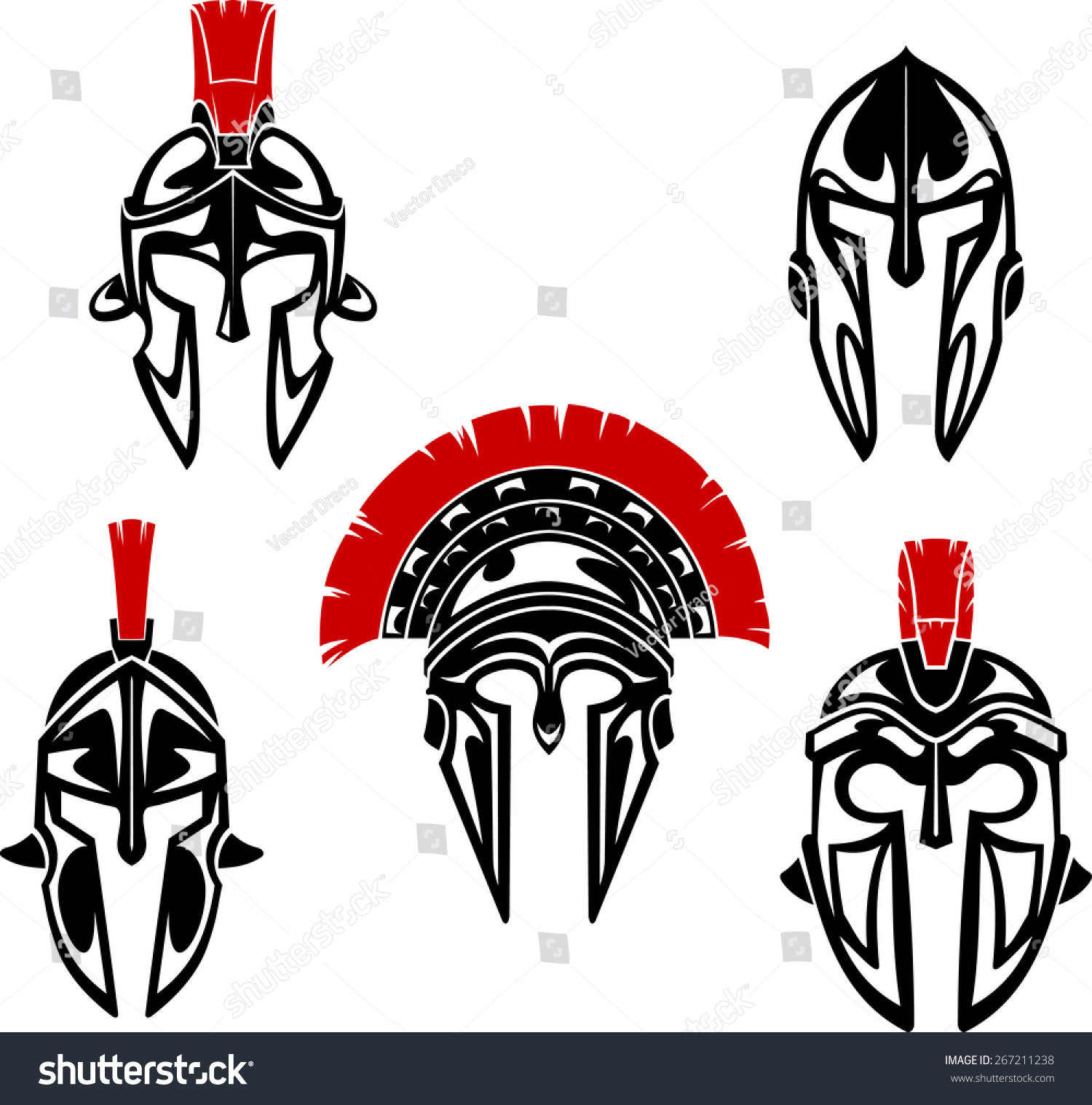 Эскизы тату для мужчин Спартанский шлем