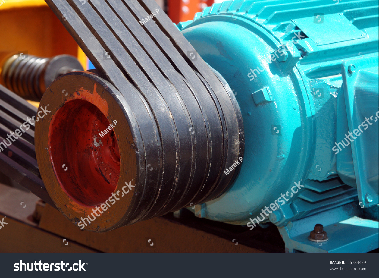 Transmission Belt Big Old Engine Stock Photo 26734489 | Shutterstock