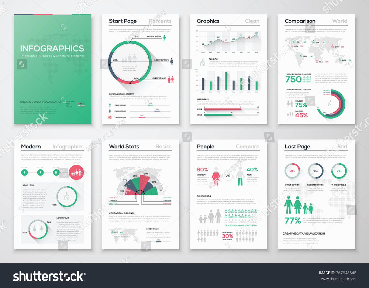 infographic creative design vector set 77