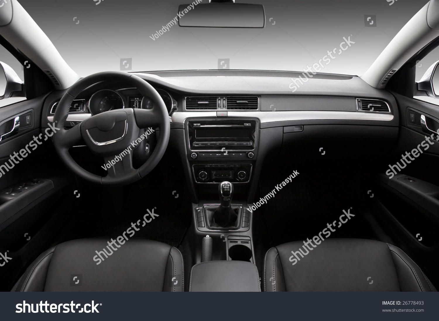 View Interior Modern Automobile Showing Dashboard Stock Photo 26778493 ...