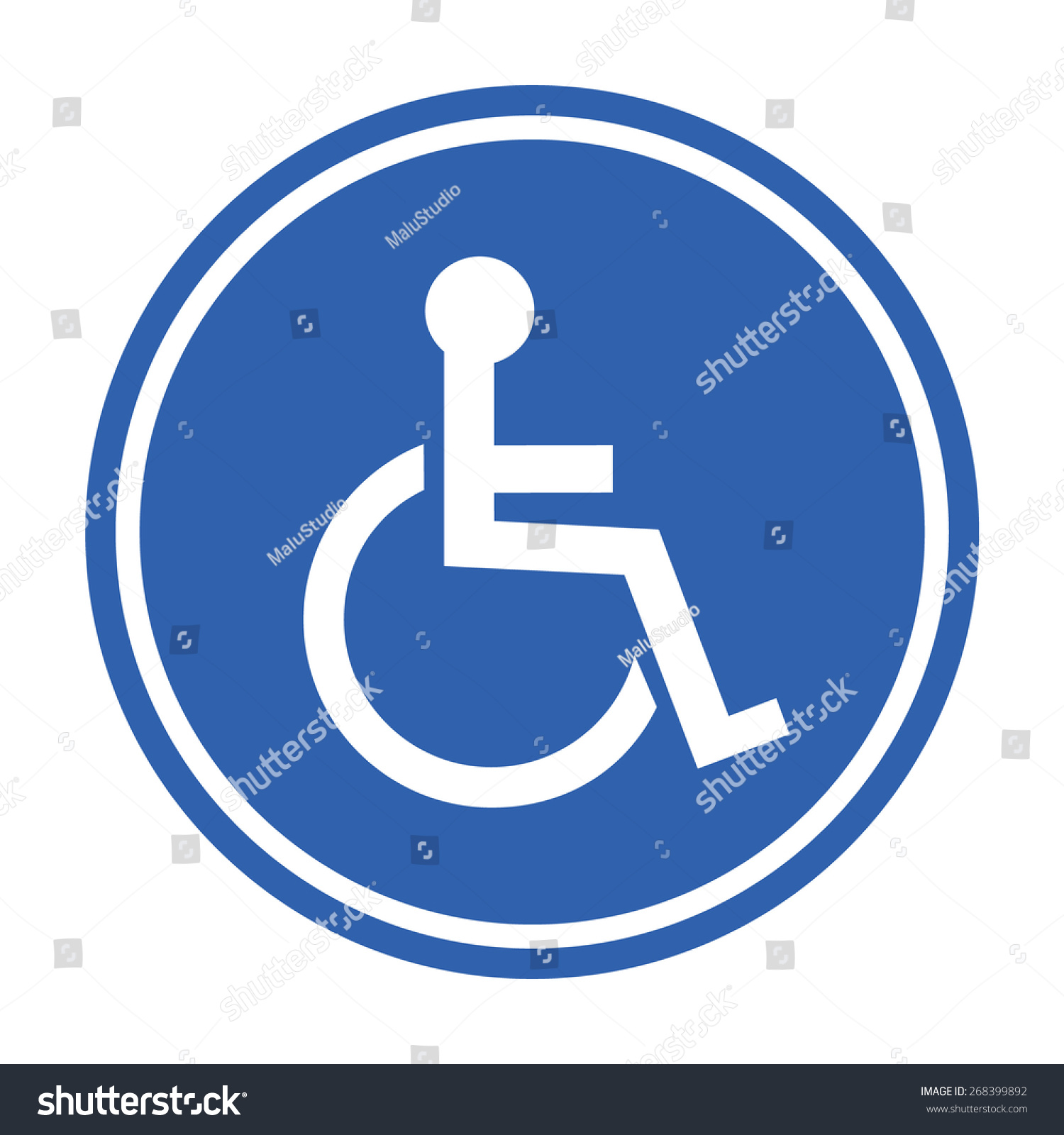 Значок инвалида колясочника