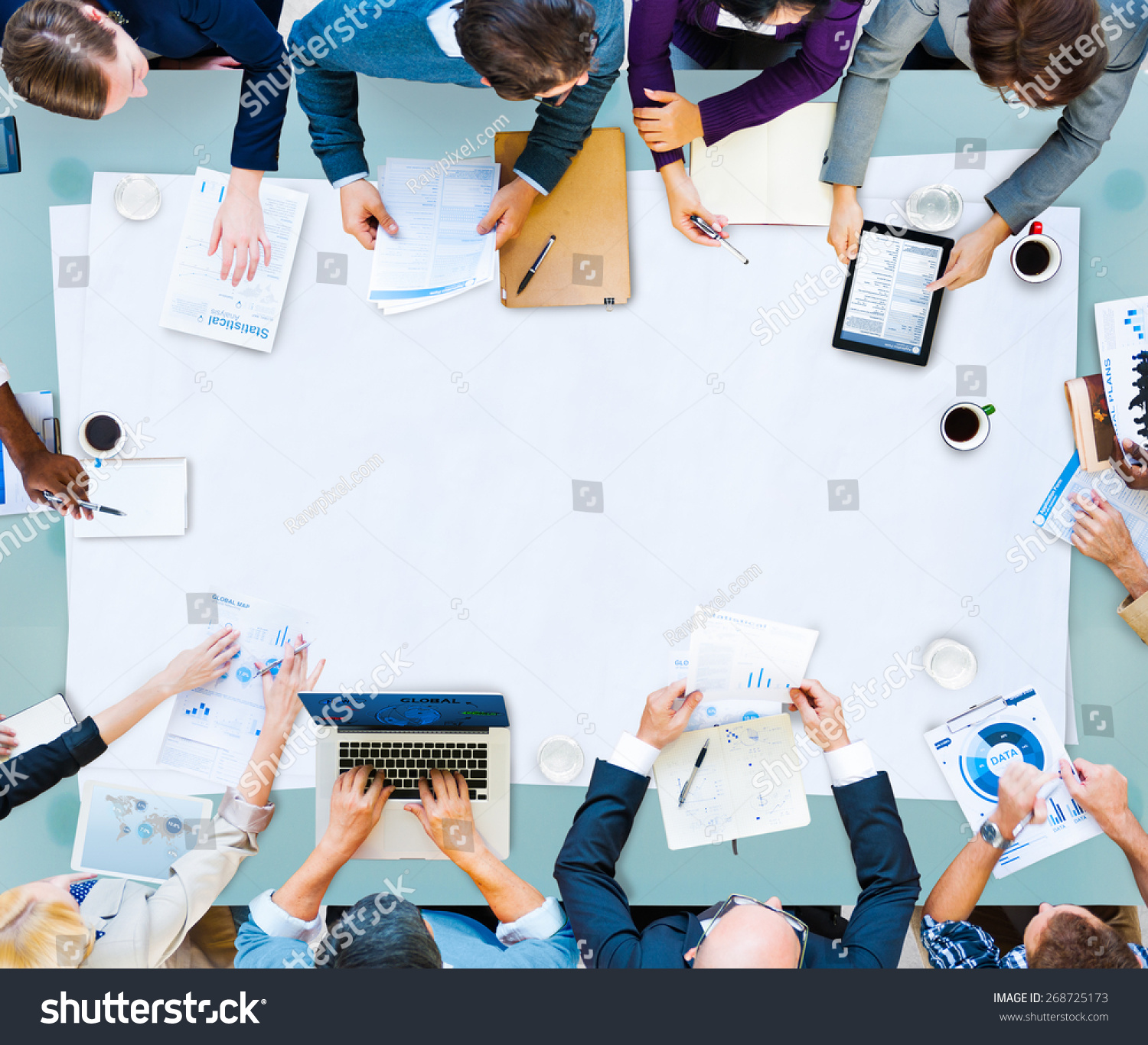 Meeting Brainstorming Teamwork Business Corporate Concept Stock Photo ...